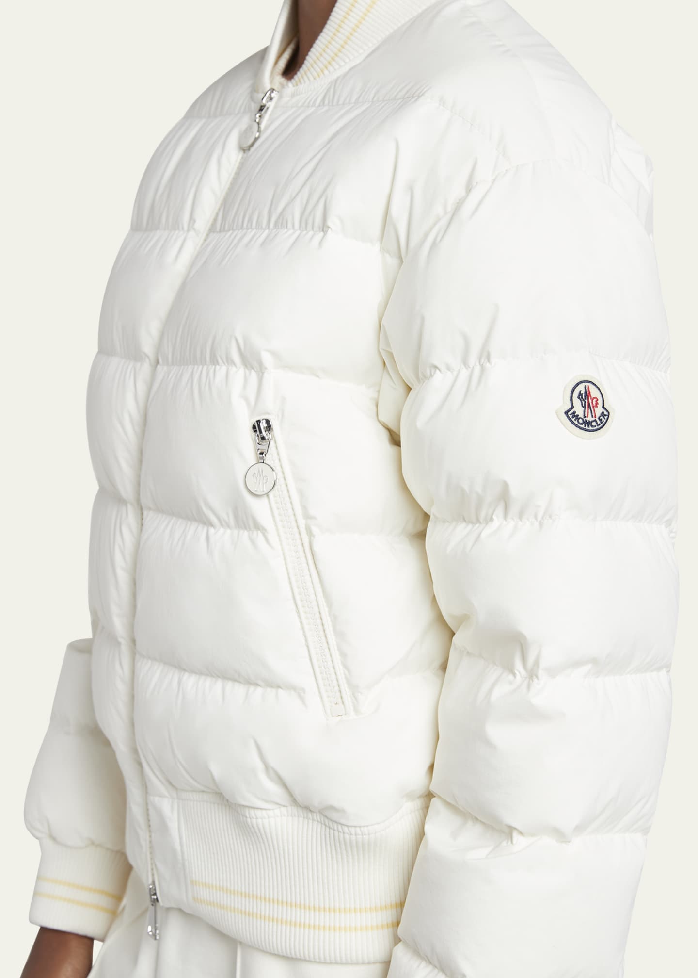 Moncler Argo Puffer Bomber Jacket - Bergdorf Goodman