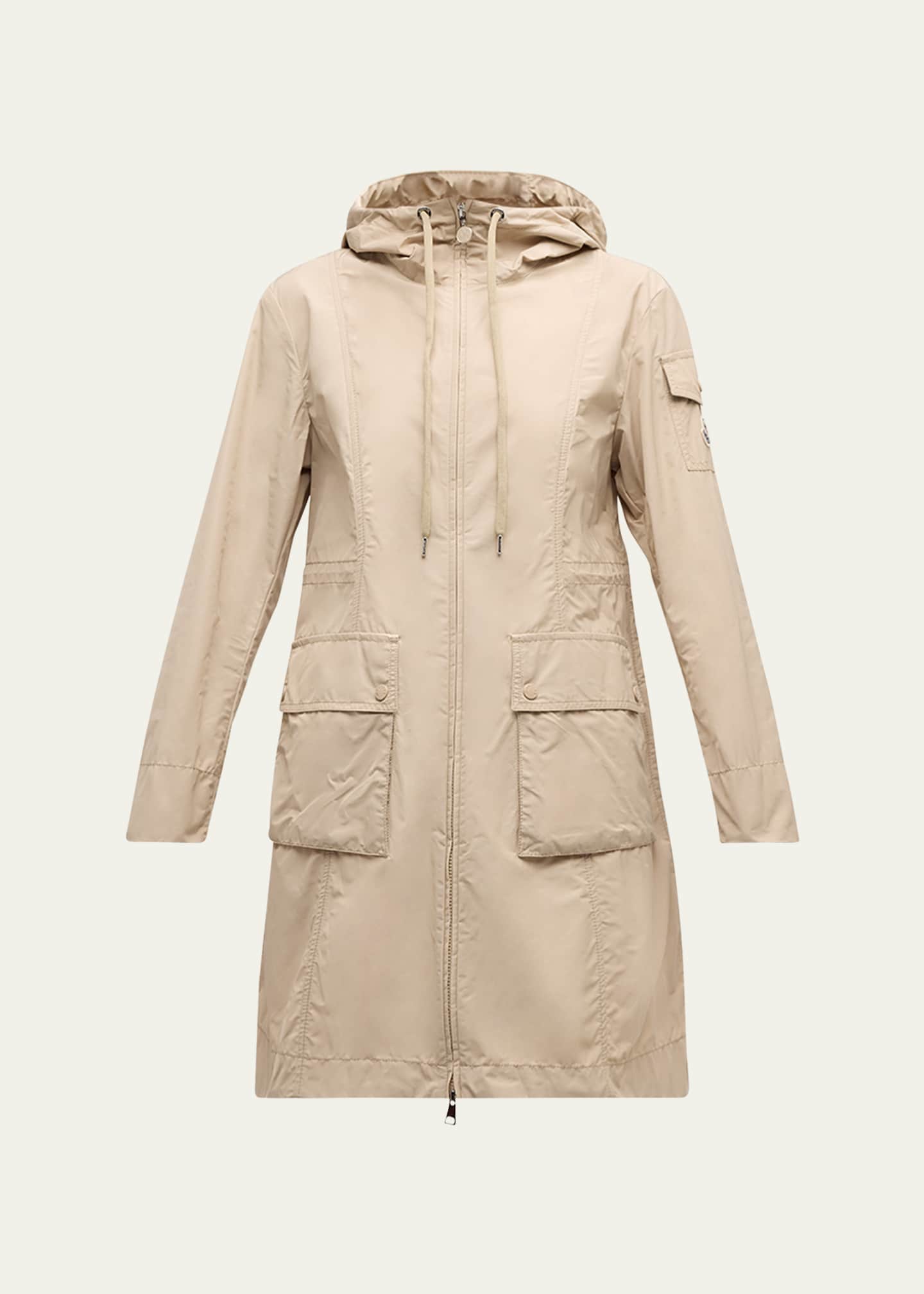 Moncler Laerte Long Parka Jacket Image 1 of 5