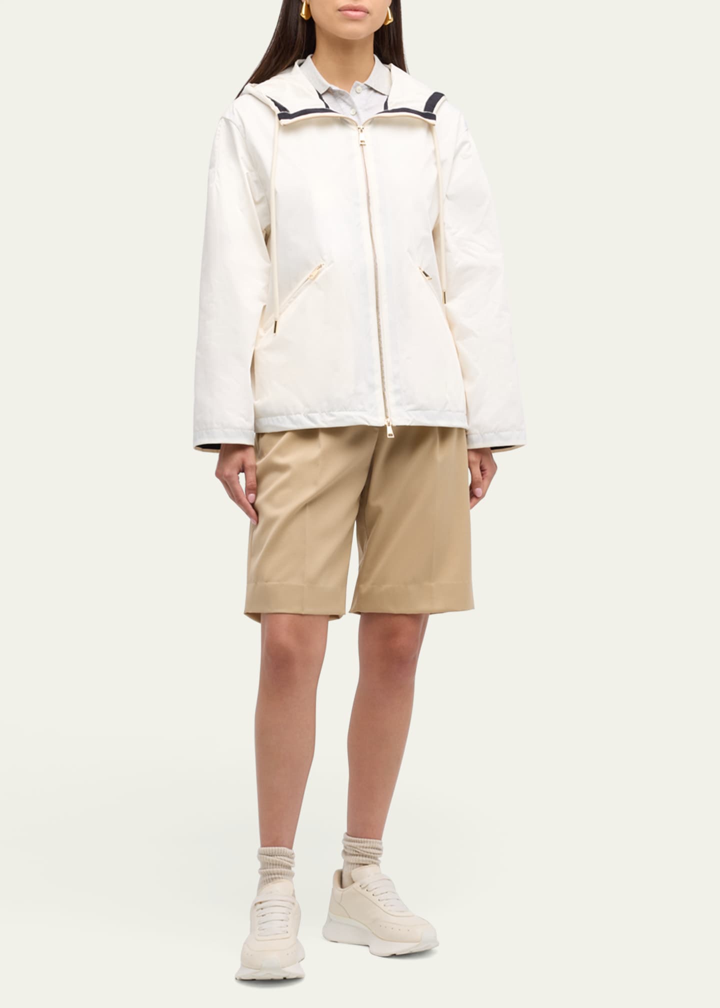 【MONCLER】CASSIOPEA HOODED JACKET Moncler Cassiopea Hooded Jacket | Neiman Marcus