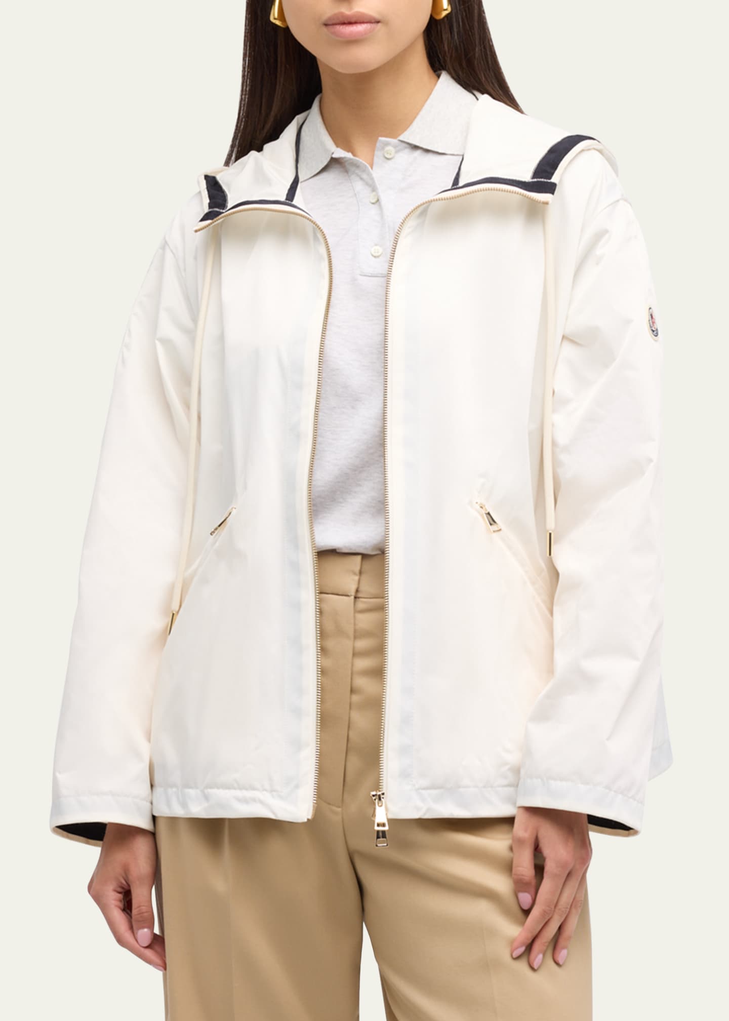 【MONCLER】CASSIOPEA HOODED JACKET Moncler Cassiopea Hooded Jacket - Bergdorf Goodman