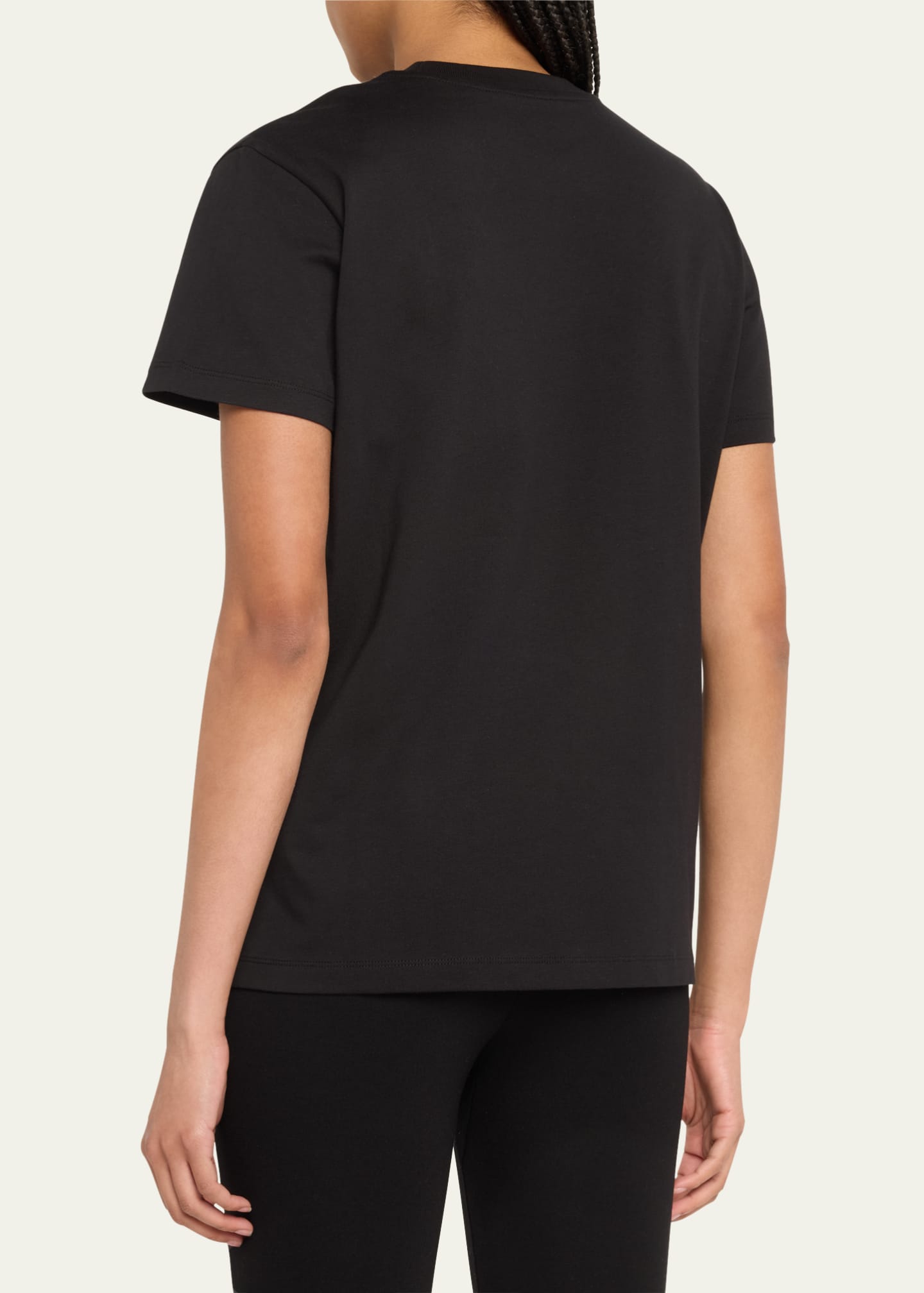Moncler Embroidered Logo Short-Sleeve T-Shirt Image 3 of 5