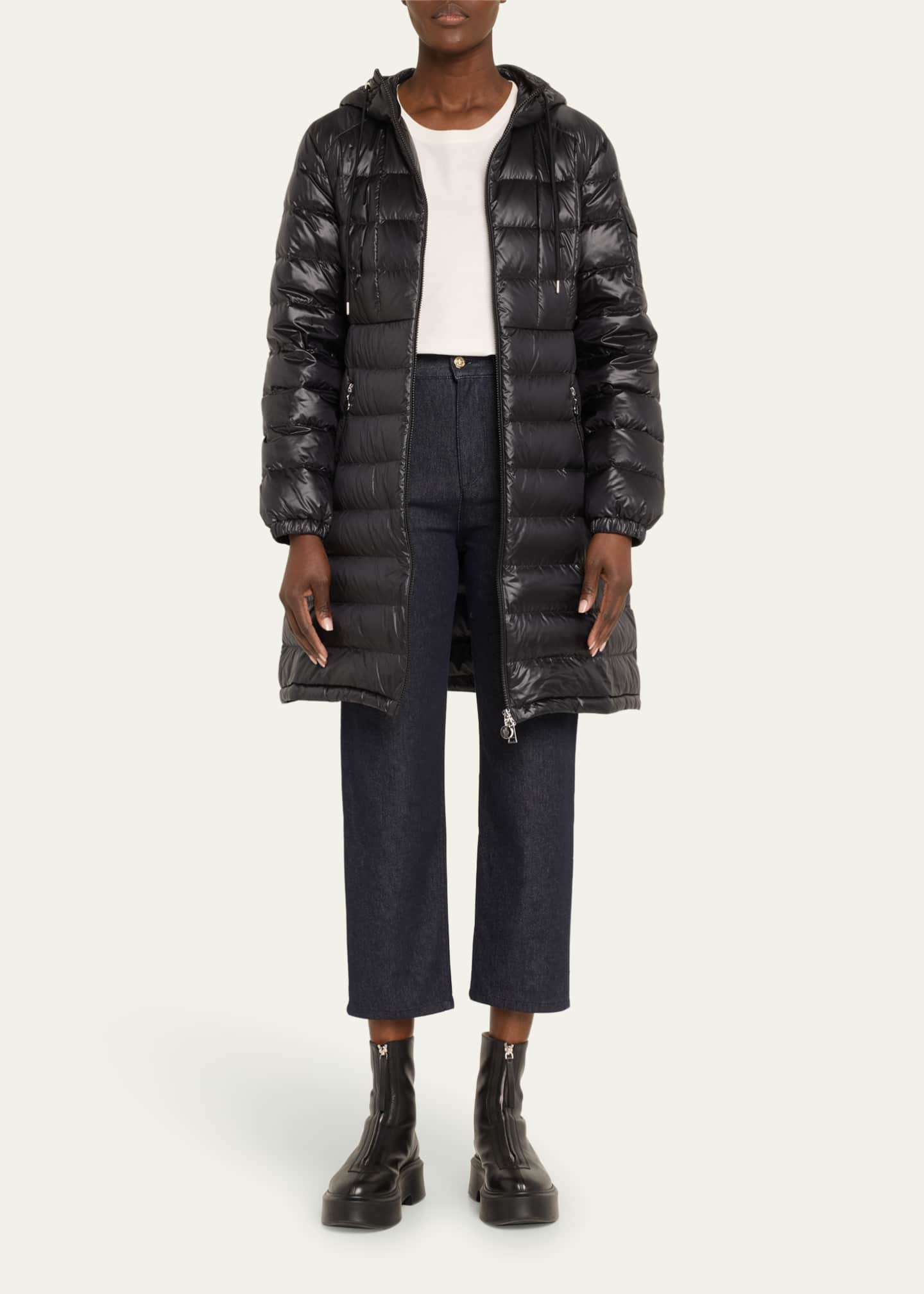 Moncler Mid-Rise Straight-Leg Cotton Stretch Trousers Image 2 of 5