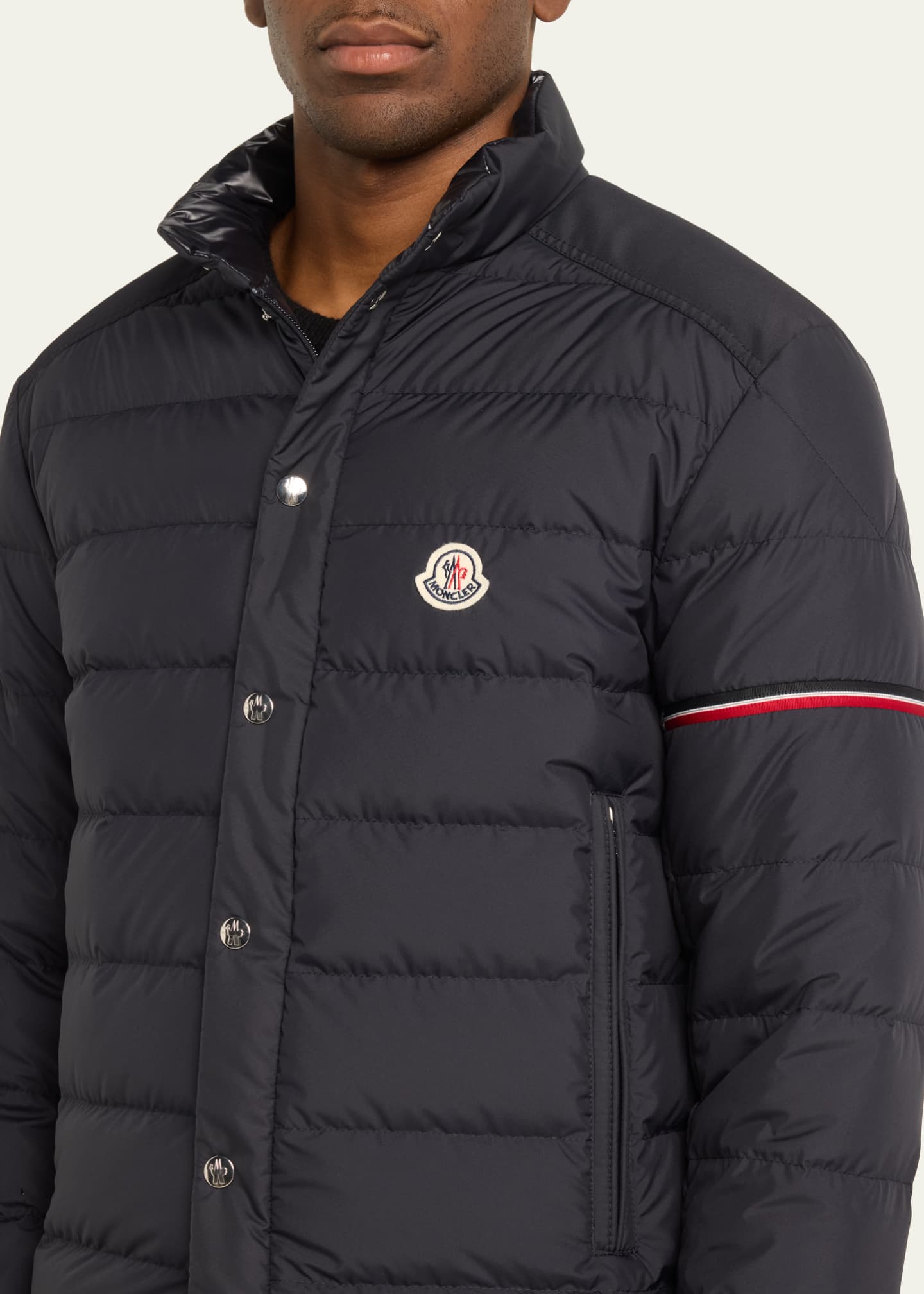 Moncler striped jacket shop