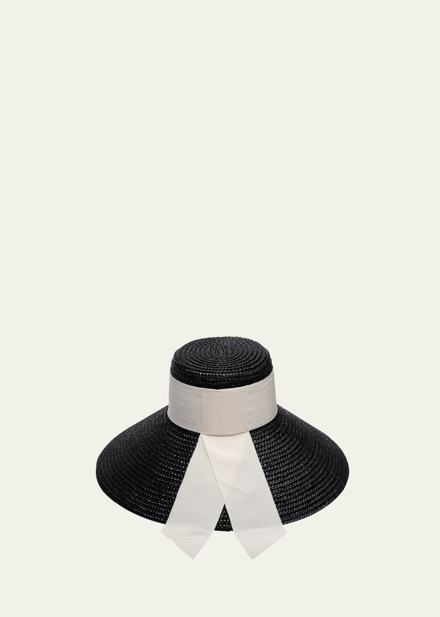 Eugenia Kim Mirabel Straw Large-Brim Hat With Scarf - Bergdorf Goodman