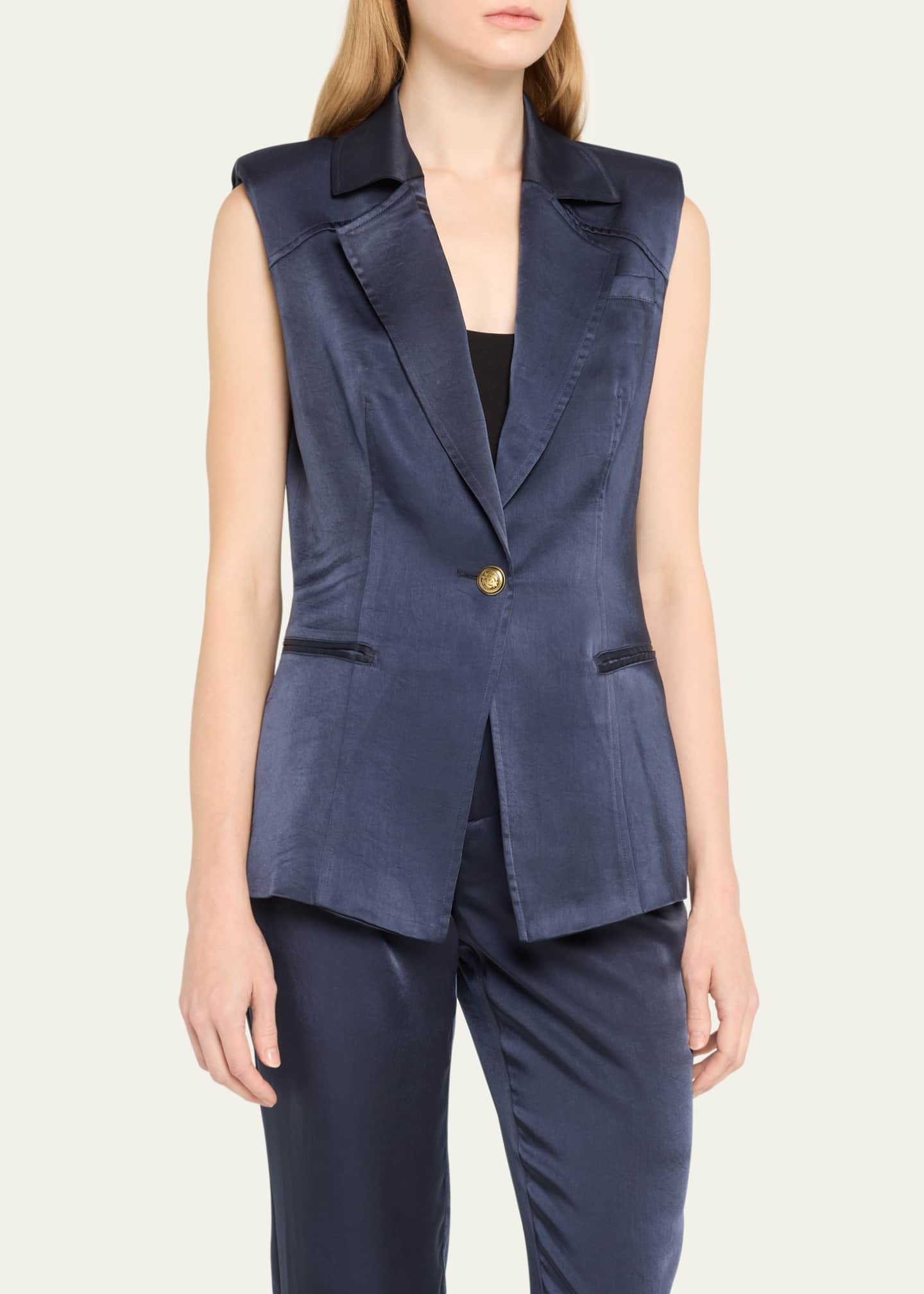 Ramy Brook Angie Suiting Vest - Bergdorf Goodman