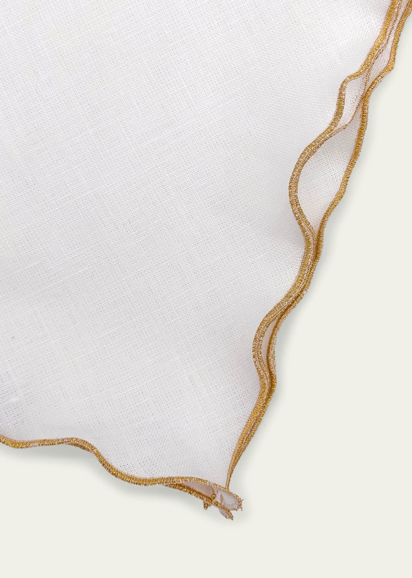 Tina Chen Designs Golden Lettuce Edge Napkin Image 3 of 3