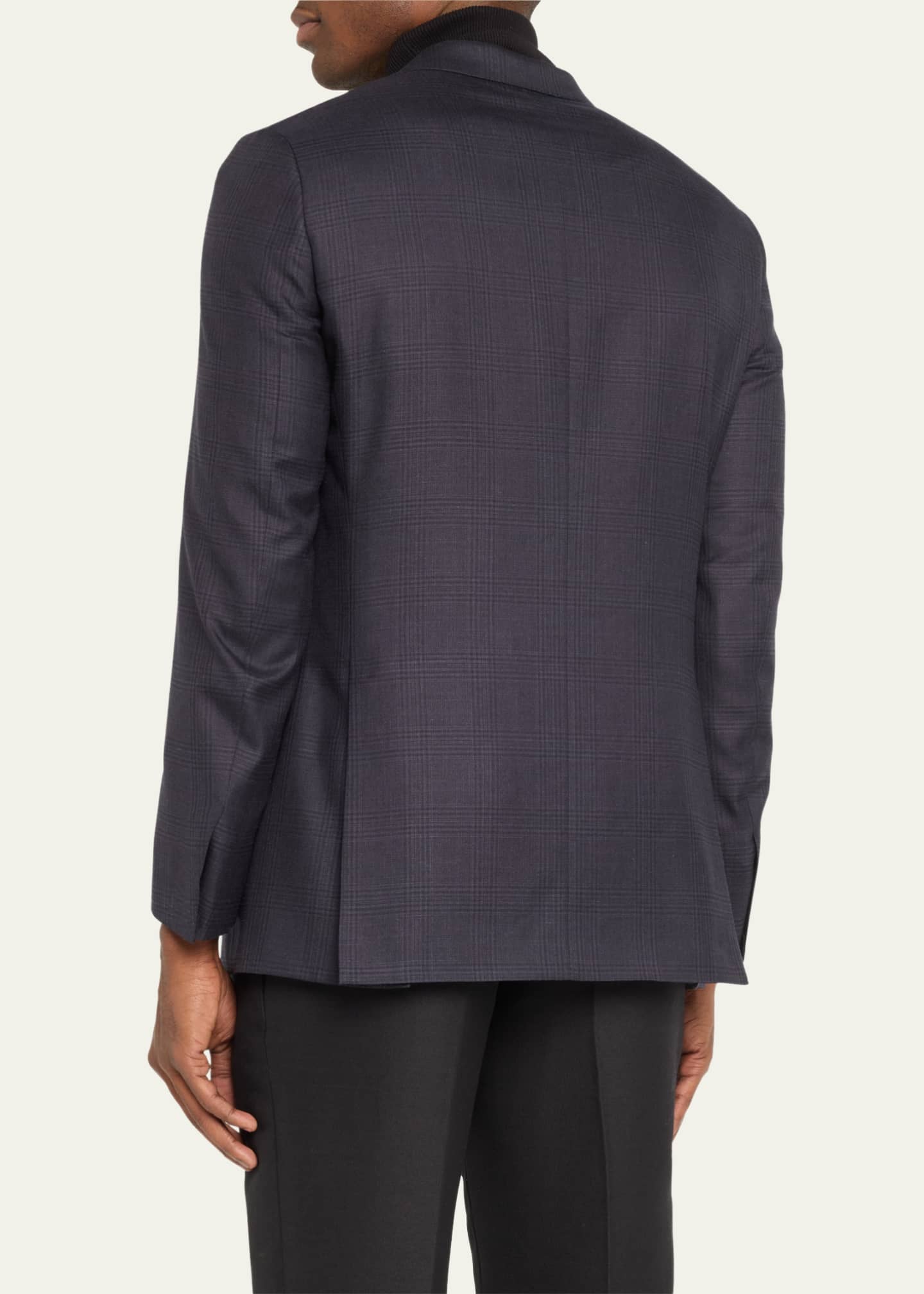 Brioni Men's Brun Tonal Plaid Sport Coat - Bergdorf Goodman