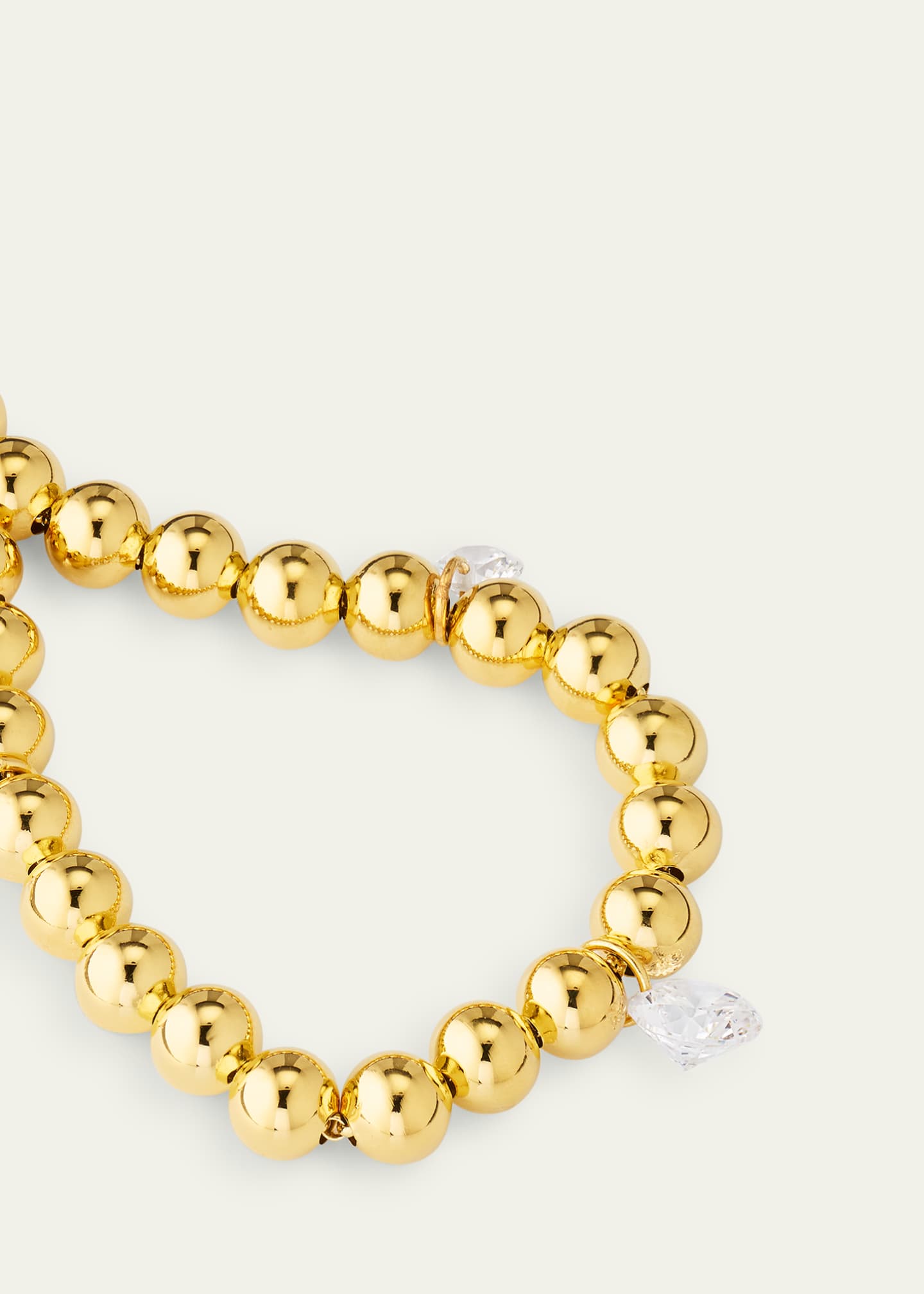 Completedworks 18K Gold Plated Recycled Silver Bracelet with Cubic Zirconia Droplets Image 3 of 4