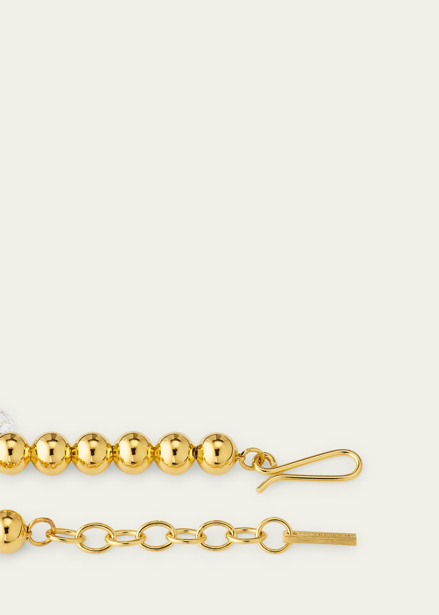 Completedworks 18K Gold Plated Recycled Silver Bracelet with Cubic Zirconia Droplets Image 4 of 4