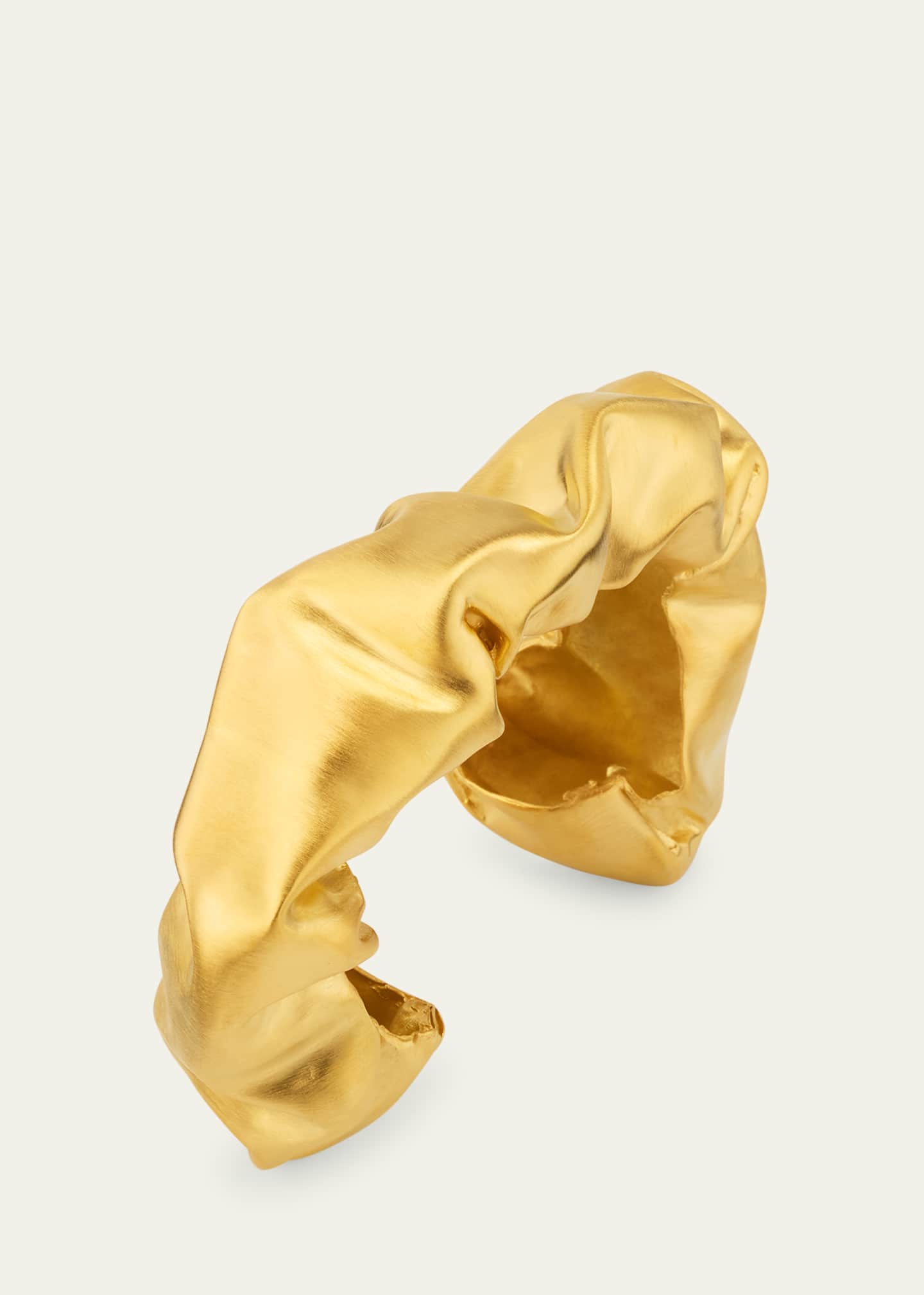 Completedworks 14K Gold-Plated Brass Scrunch Cuff Bracelet Image 3 of 4