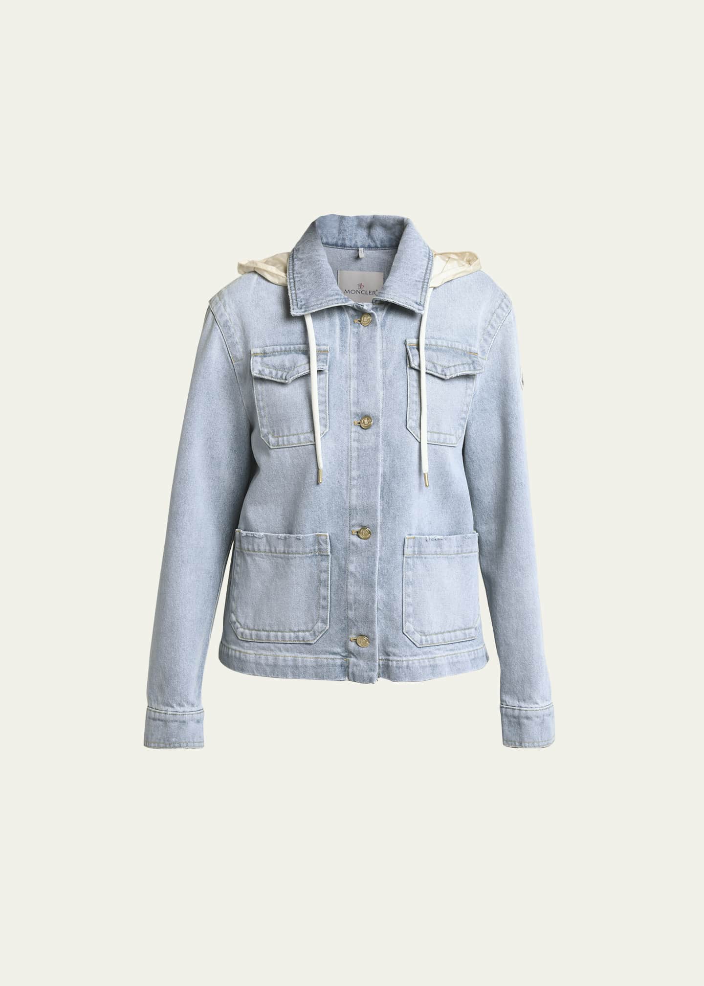 Moncler jean jacket on sale