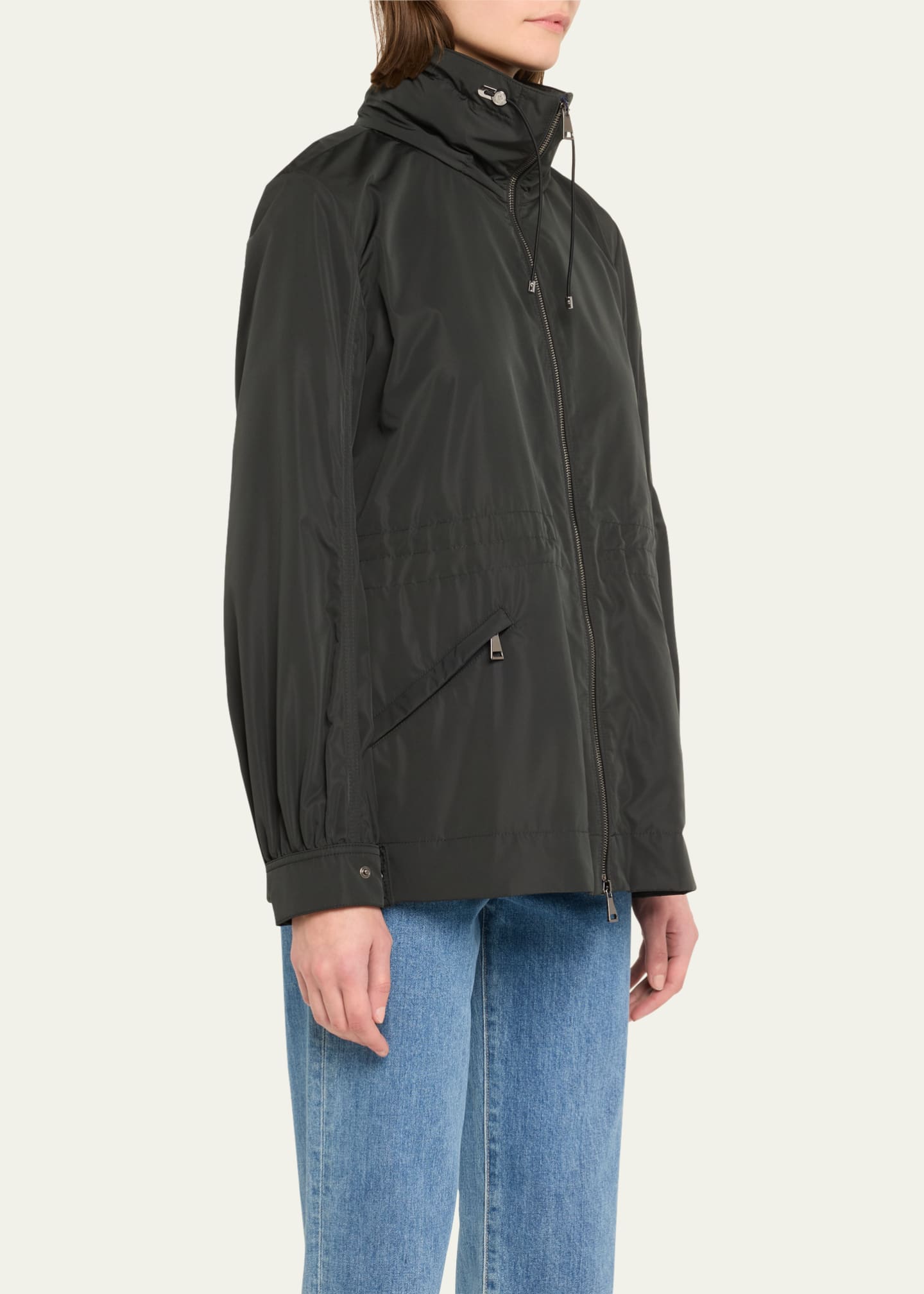 Moncler Enet Short Parka Jacket Image 4 of 5