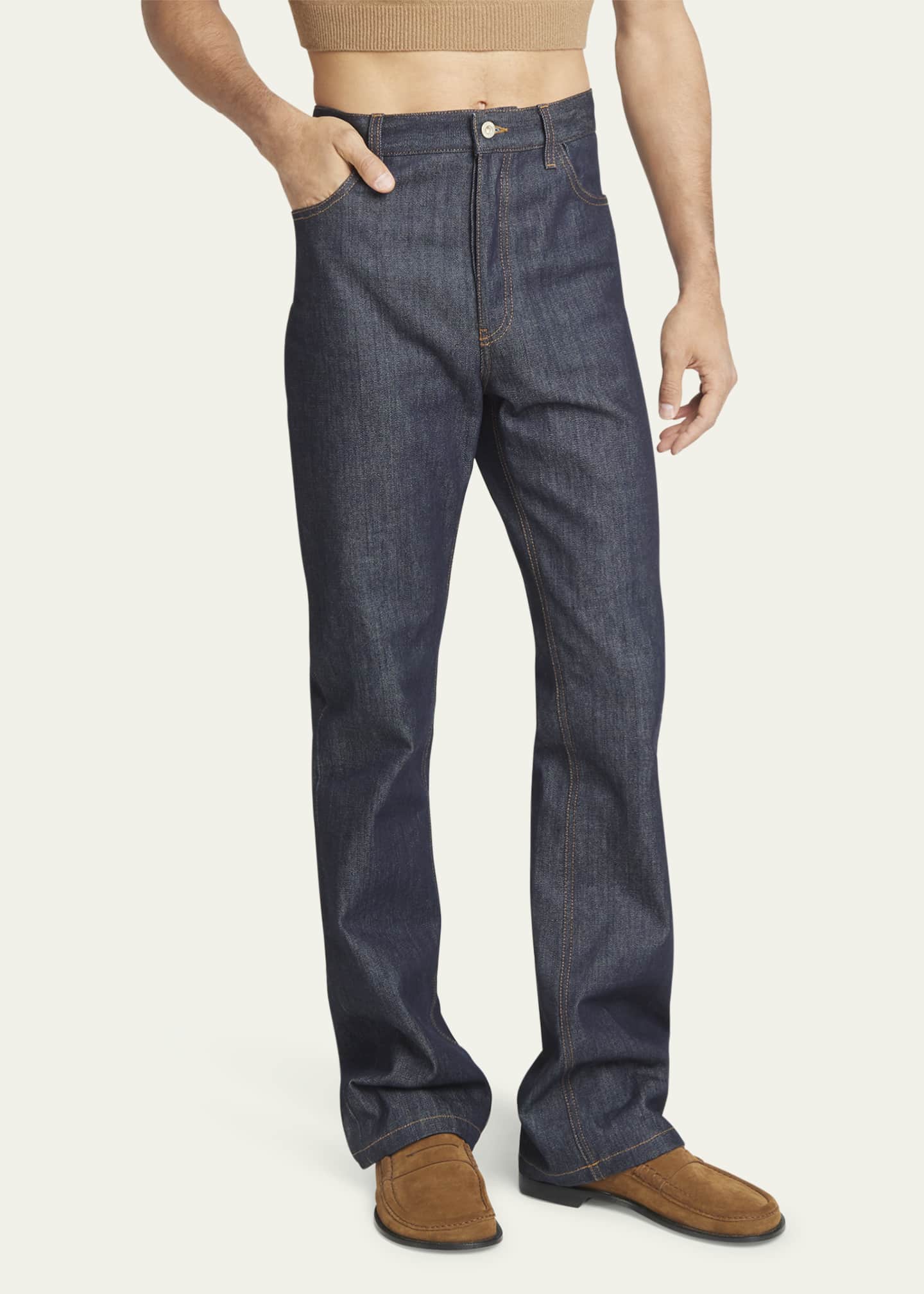 LOEWE high-waist jeans - Blue