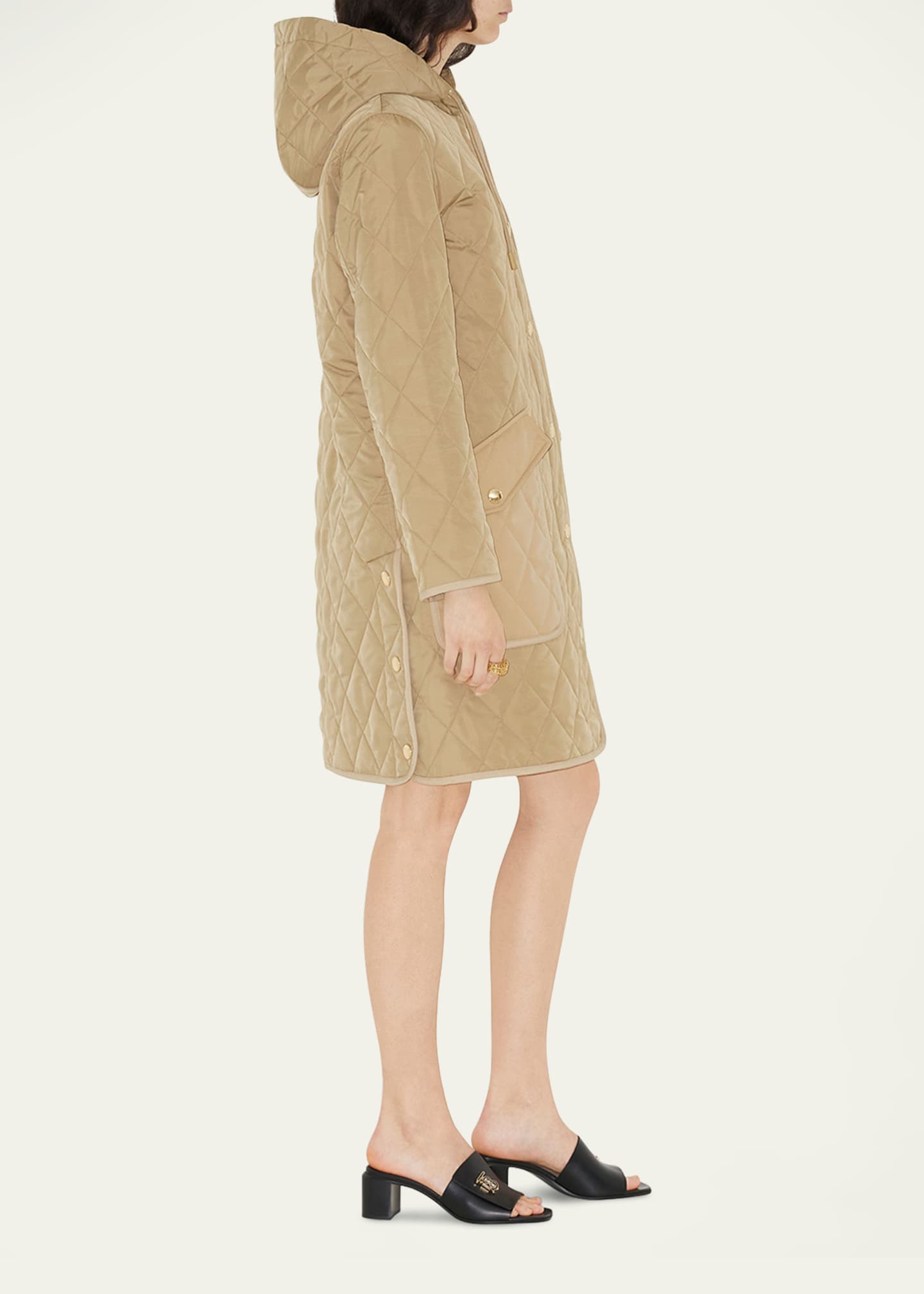 Burberry Roxby Quilted Hooded Coat Image 3 of 4