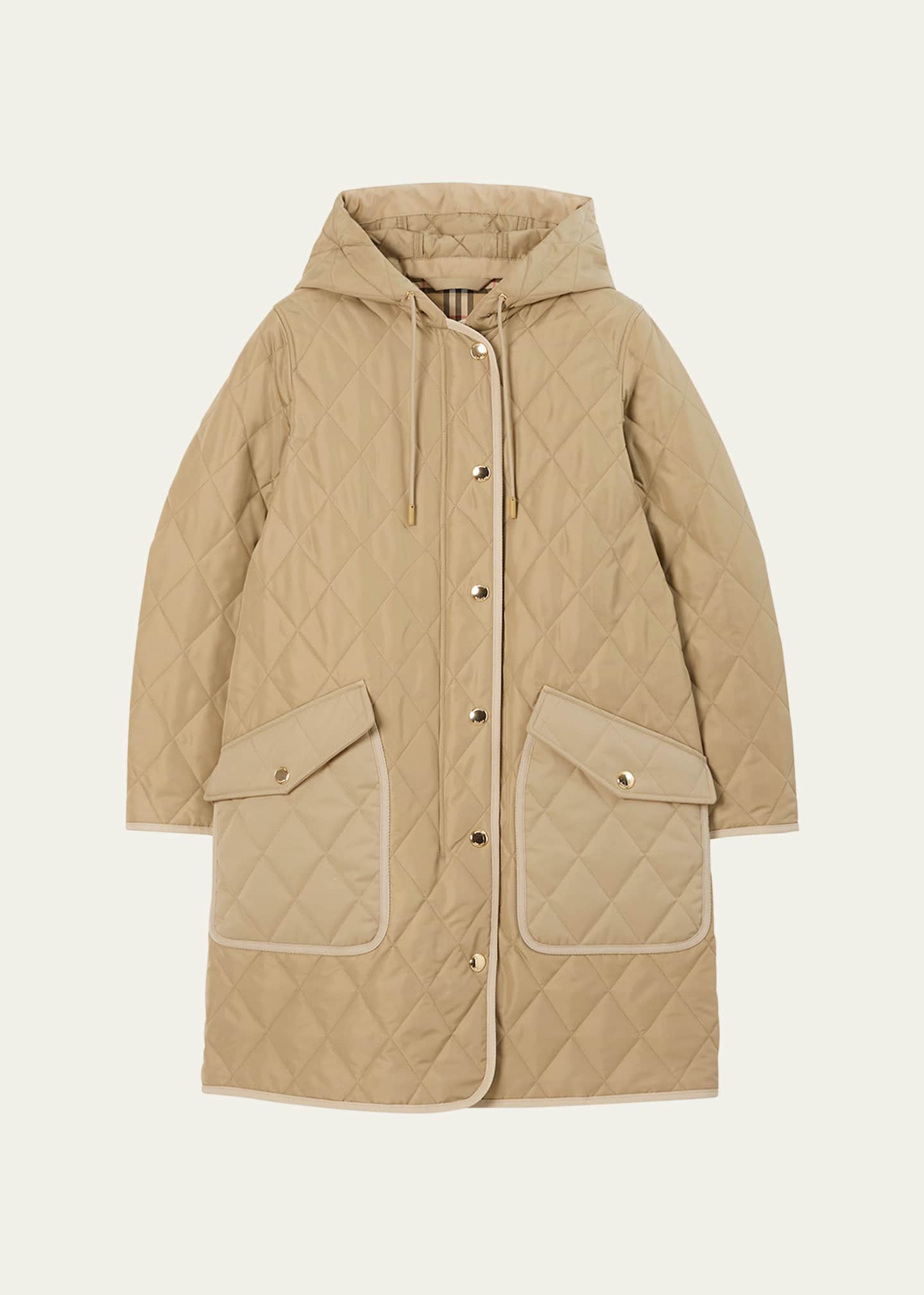Burberry Roxby Quilted Hooded Coat Image 1 of 4