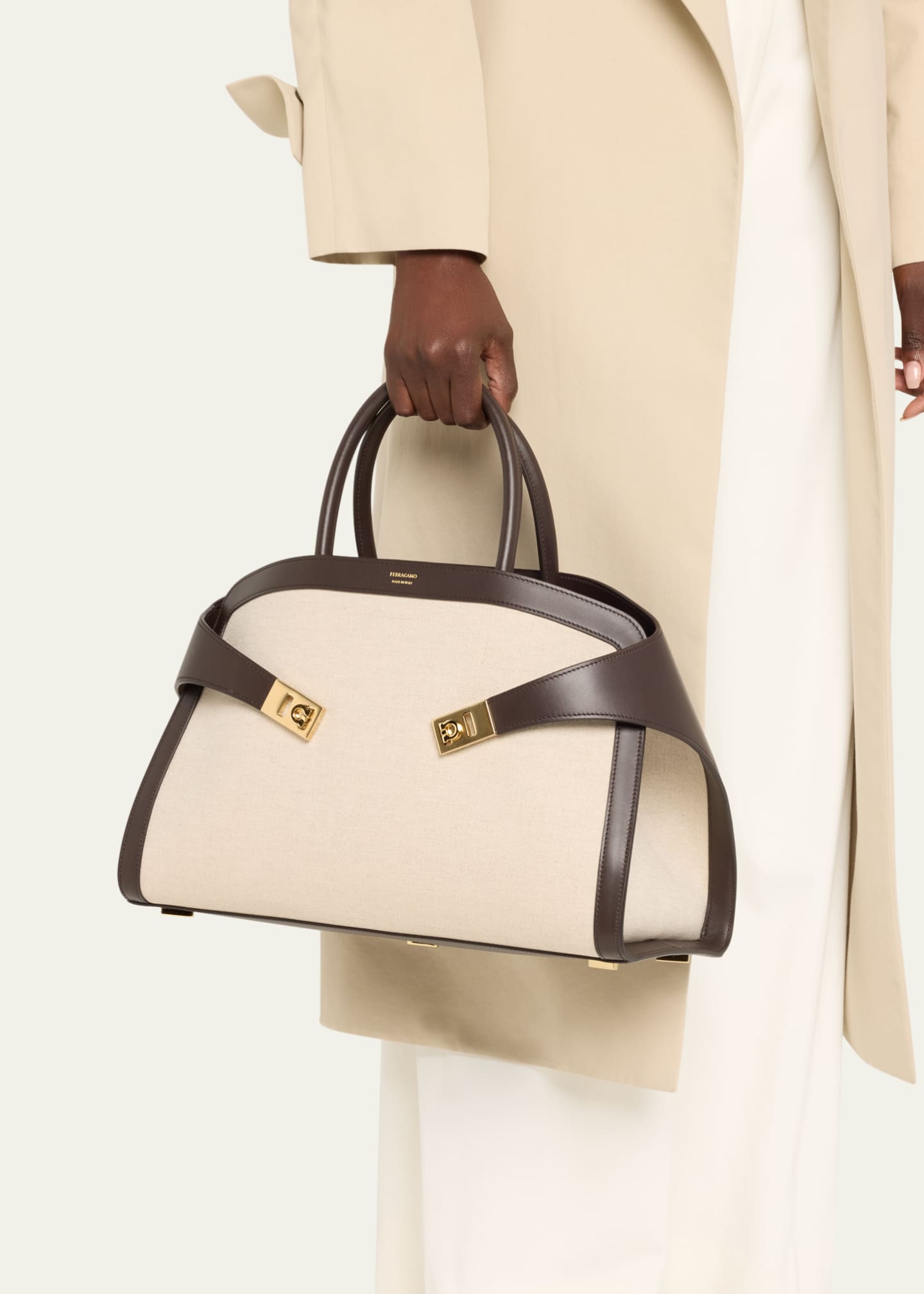 Ferragamo Hug Colorblock Top Handle Bag Image 2 of 5