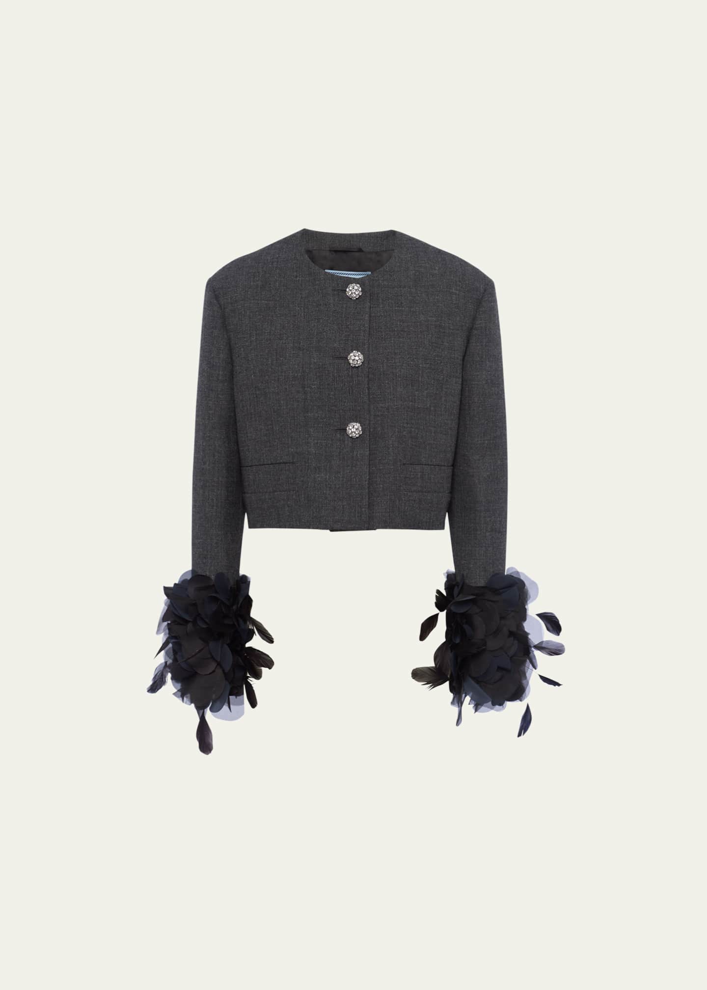 Prada hotsell feather jacket