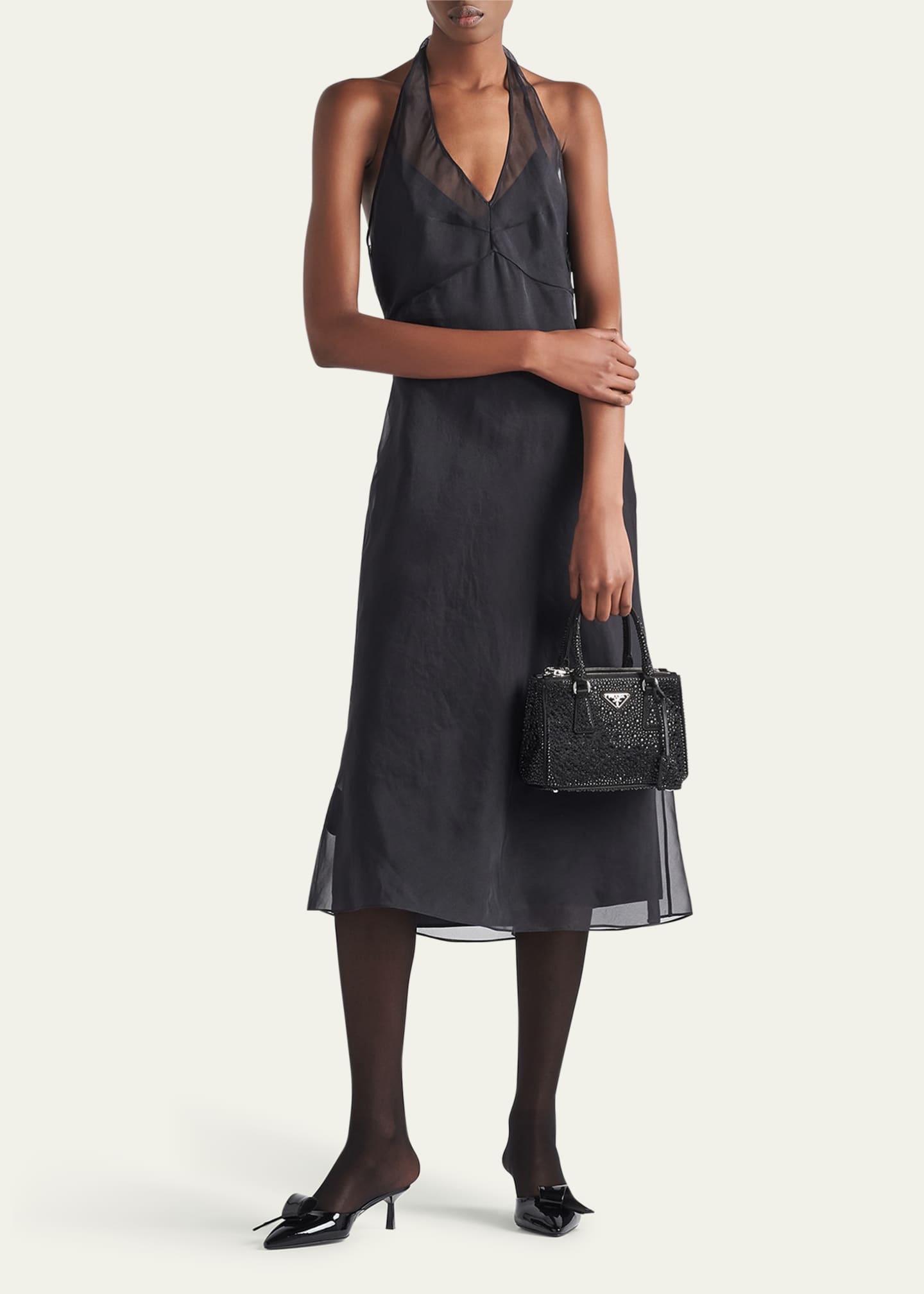 Prada organza deals dress