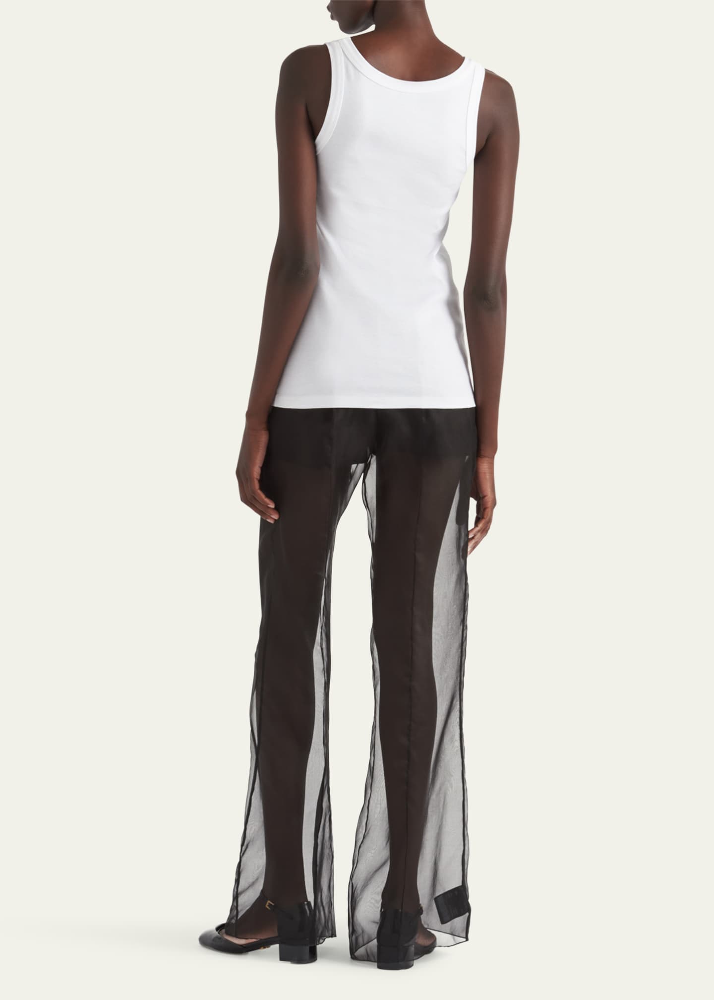 Prada Crystal Ribbed Tank Top - Bergdorf Goodman