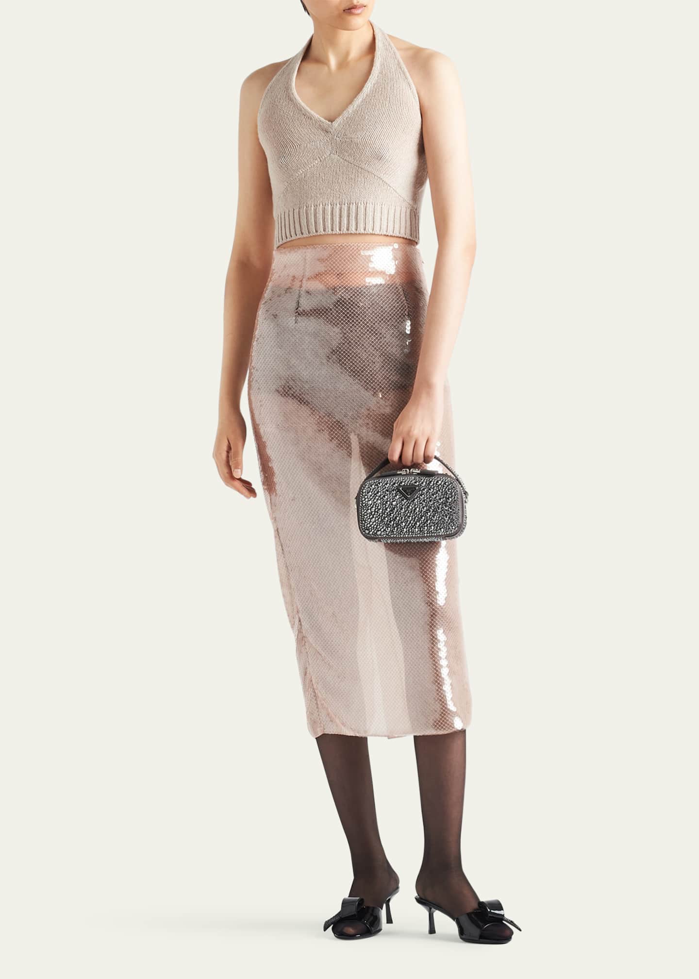 Prada Halter Cashmere Wool Top Image 2 of 4