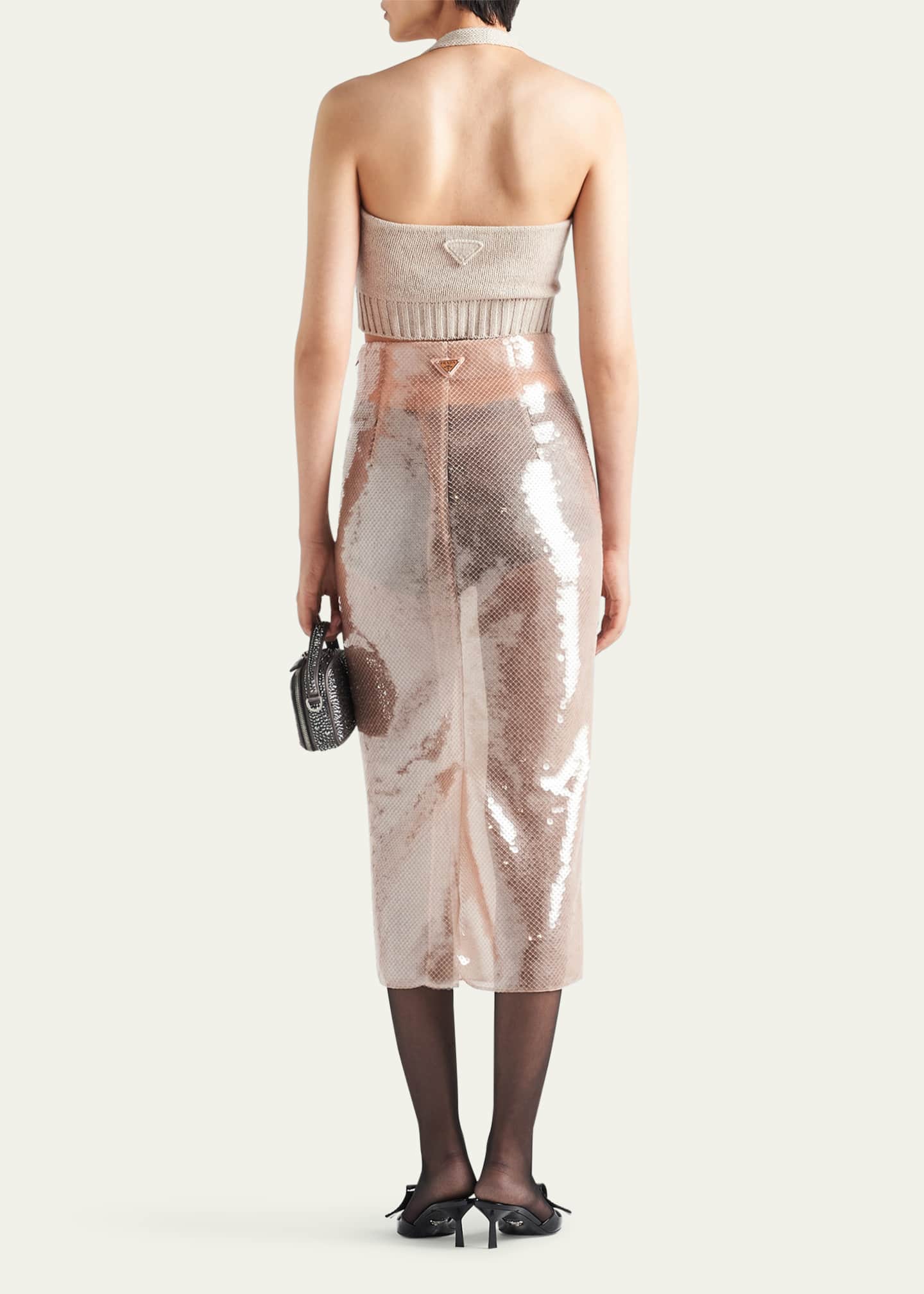 Prada Halter Cashmere Wool Top Image 3 of 4