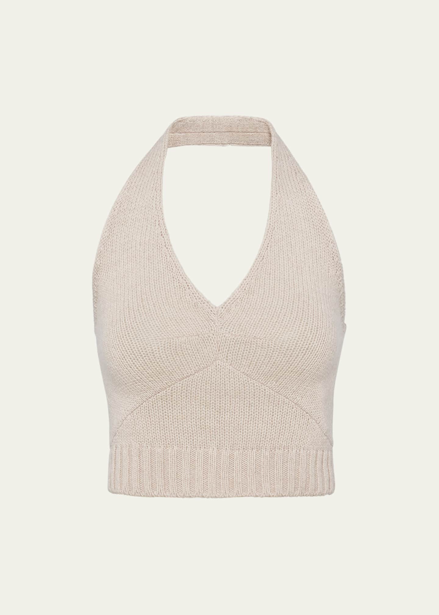 Prada Halter Cashmere Wool Top Image 1 of 4