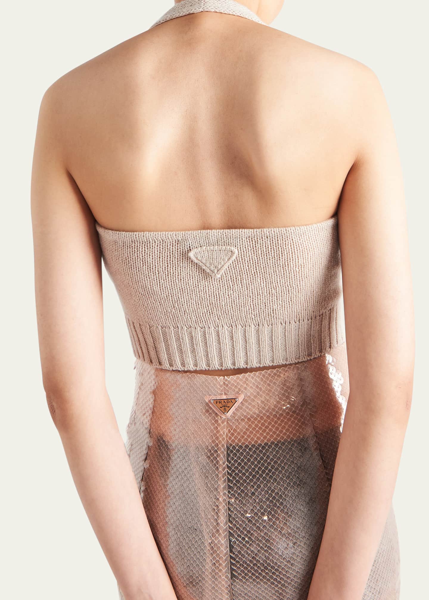 Prada Halter Cashmere Wool Top Image 4 of 4