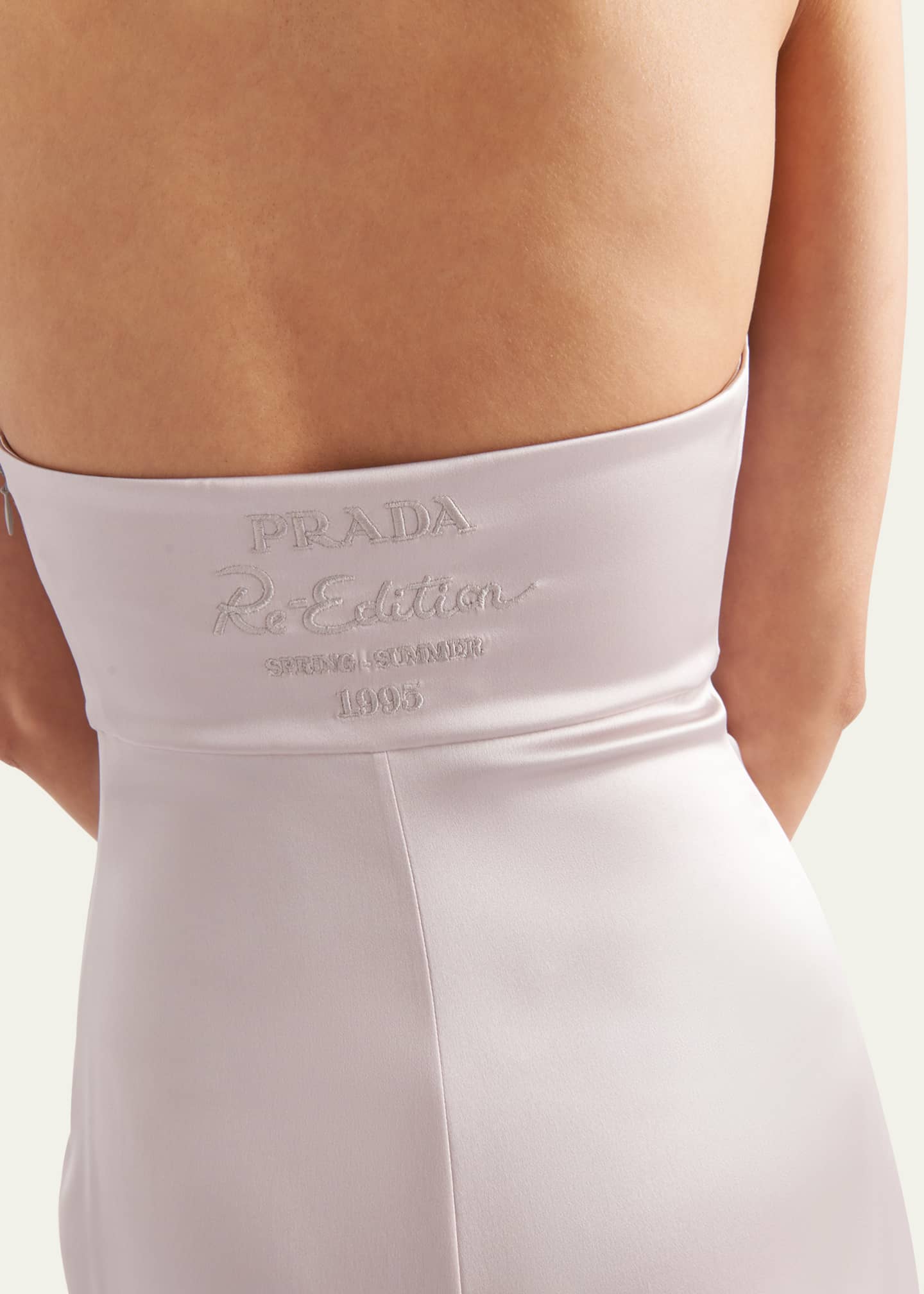 【プラダ・PRADA】Re-Edition 1995 satin halter dress Prada Re-Edition 1995 Satin Halter Dress - Bergdorf Goodman