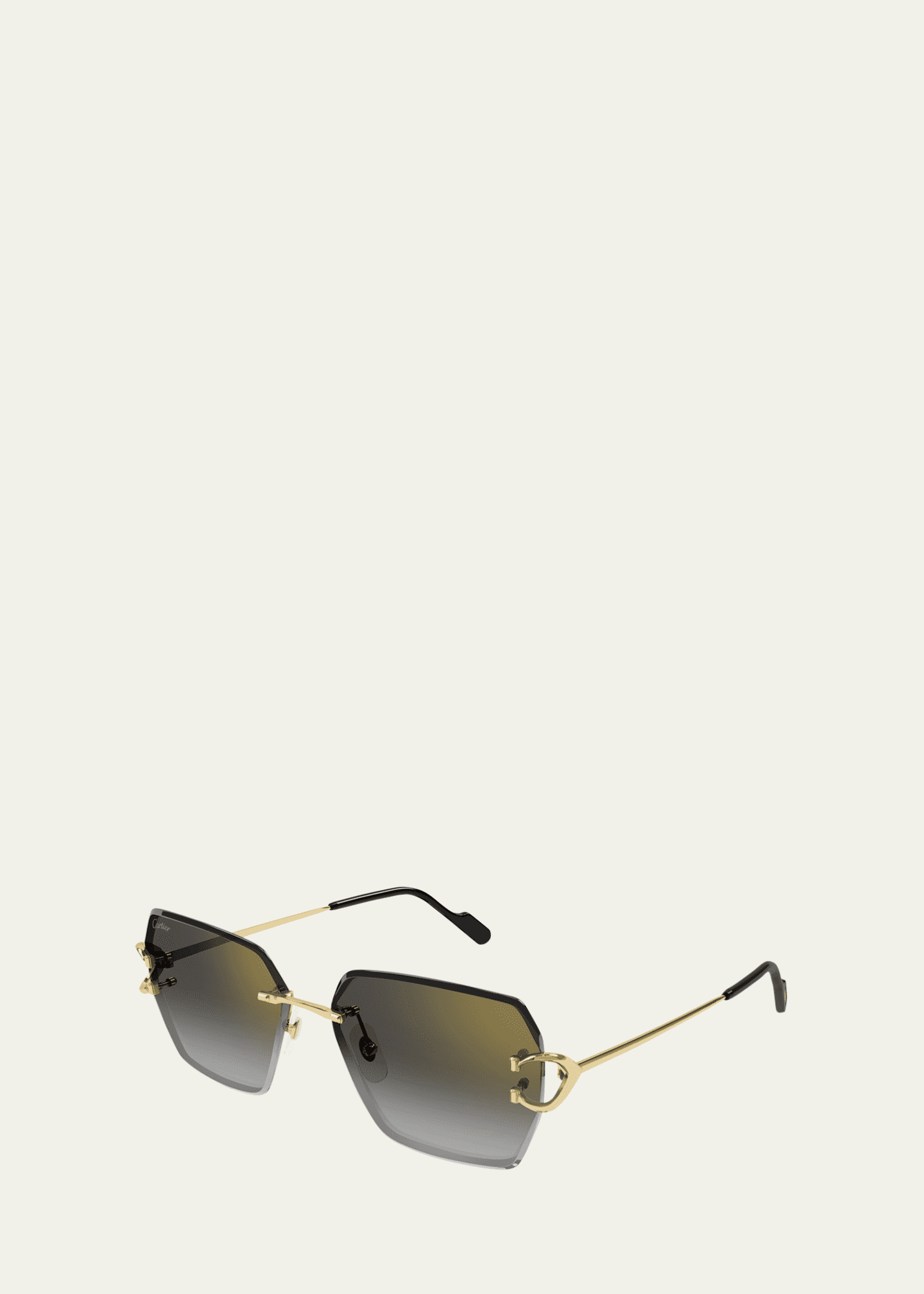 Cartier Rimless Metal Butterfly Sunglasses - Bergdorf Goodman
