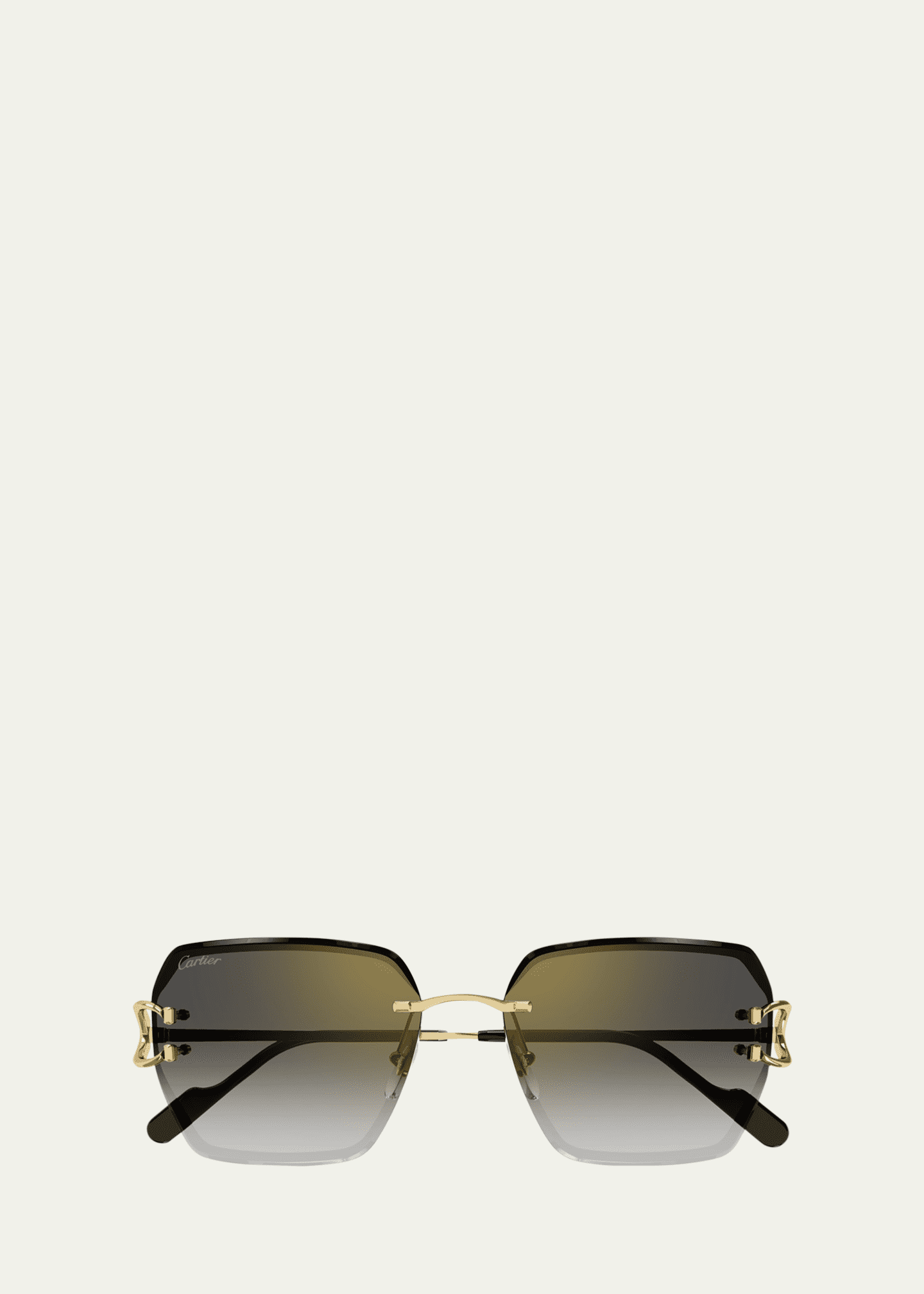Cartier Rimless Metal Butterfly Sunglasses - Bergdorf Goodman