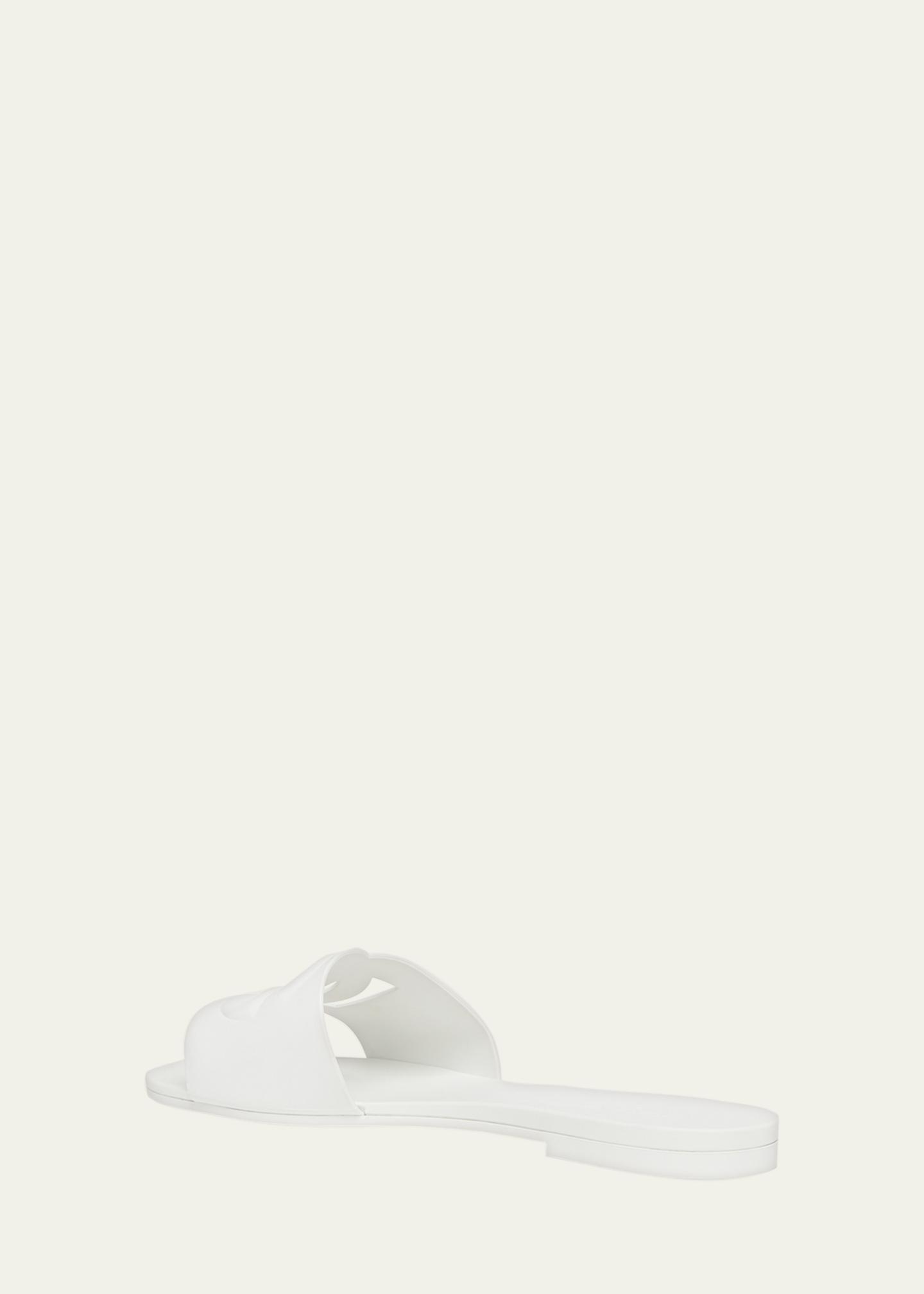 Dolce&Gabbana Cut-Out DG Rubber Sandals - Bergdorf Goodman