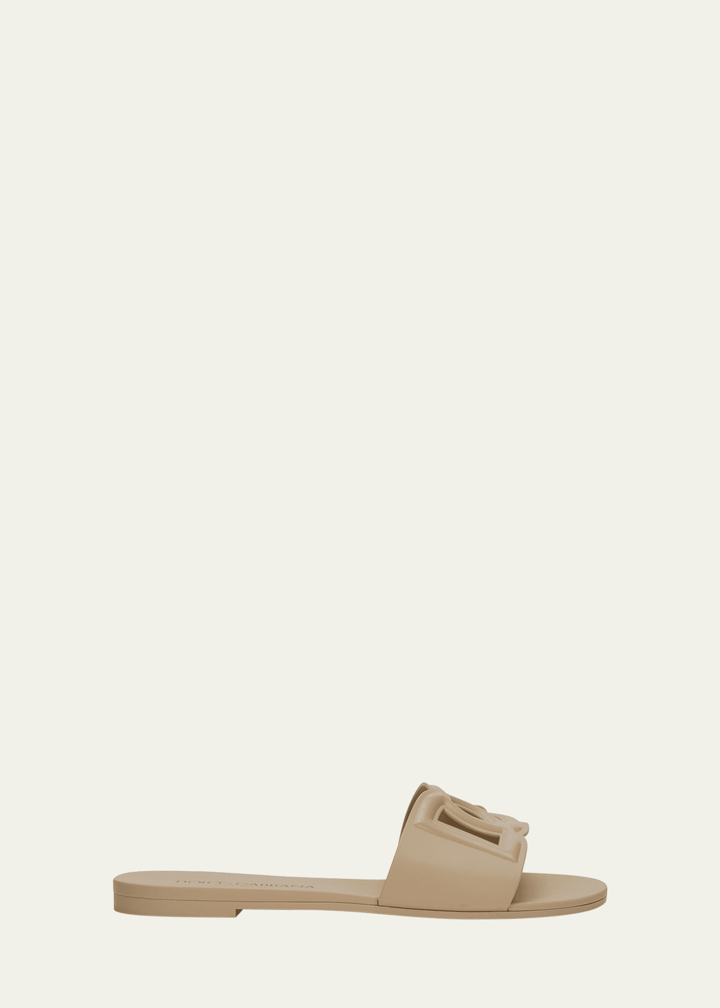 Dolce&Gabbana Cut-Out DG Rubber Sandals Image 1 of 5