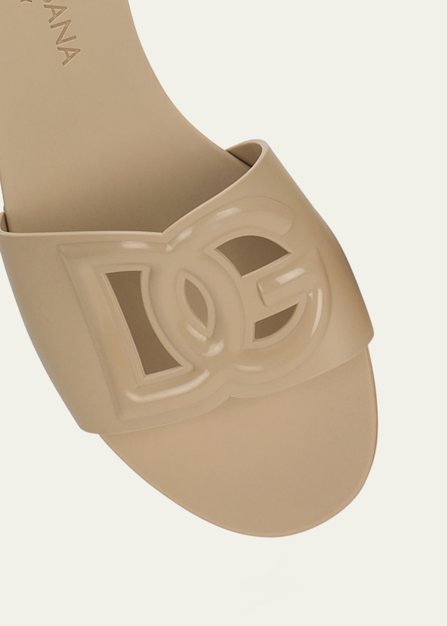 Dolce&Gabbana Cut-Out DG Rubber Sandals Image 5 of 5
