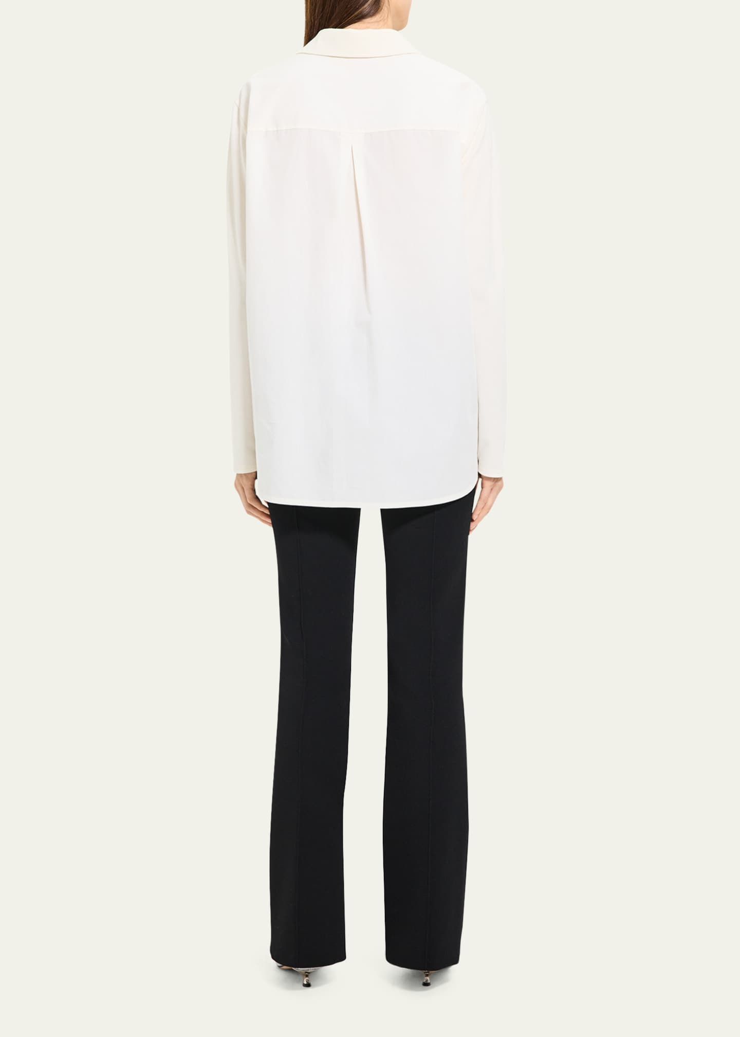 Theory Combed Cotton Long-Sleeve Popover Shirt - Bergdorf Goodman