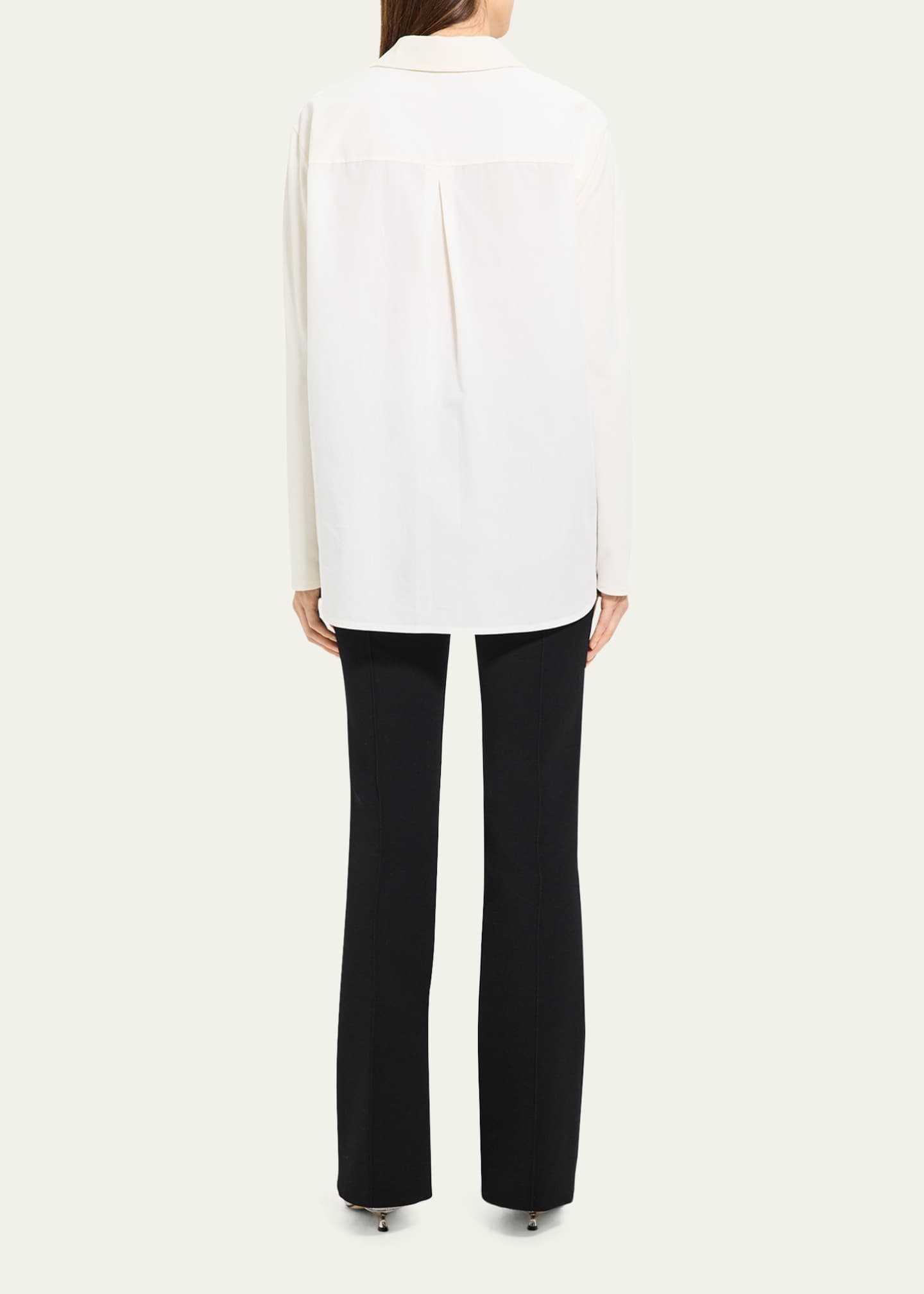 Theory Combed Cotton LongSleeve Popover Shirt Bergdorf Goodman