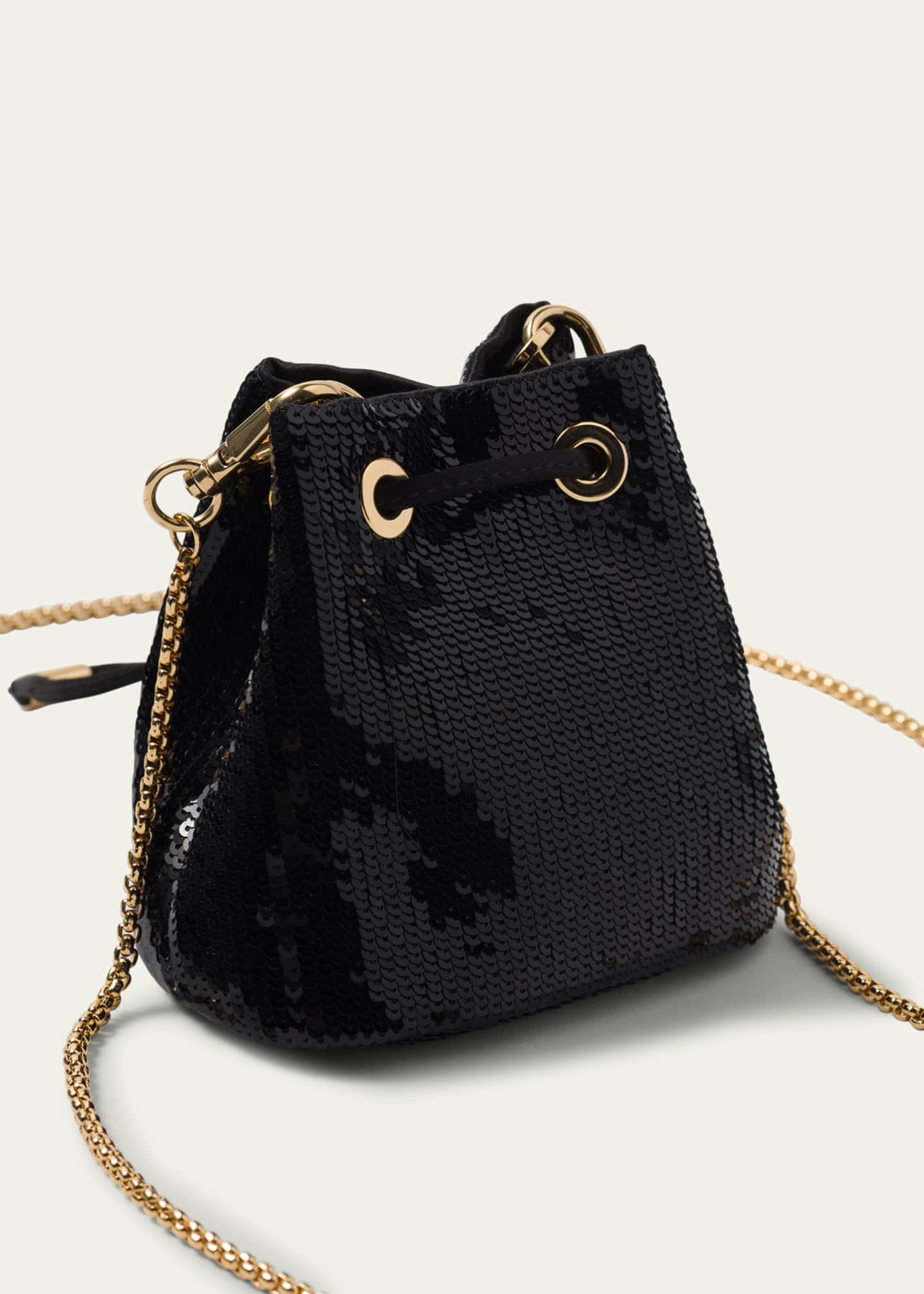 Prada Mini Sequin Drawstring Bucket Bag Image 2 of 3