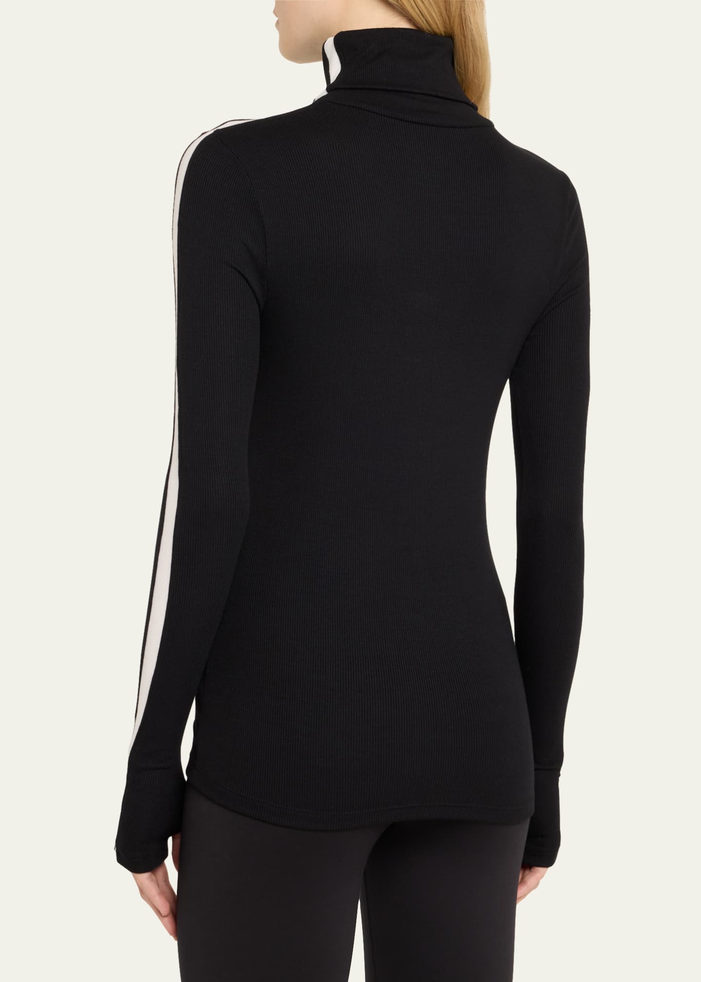 Splits59 Jackson Rib-Knit Turtleneck Top Image 3 of 5