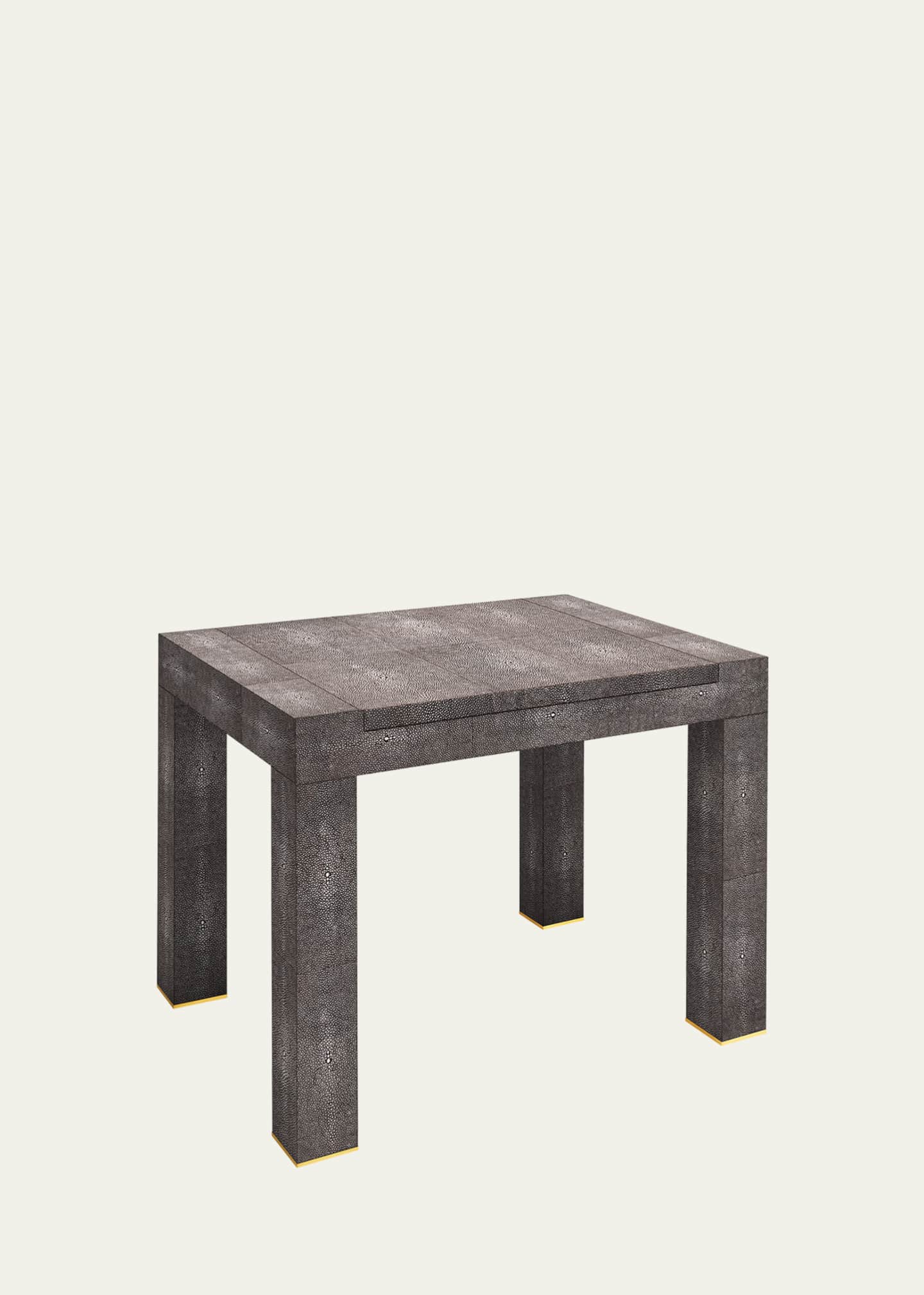 AERIN Faux Shagreen Chess Side Table Image 1 of 3