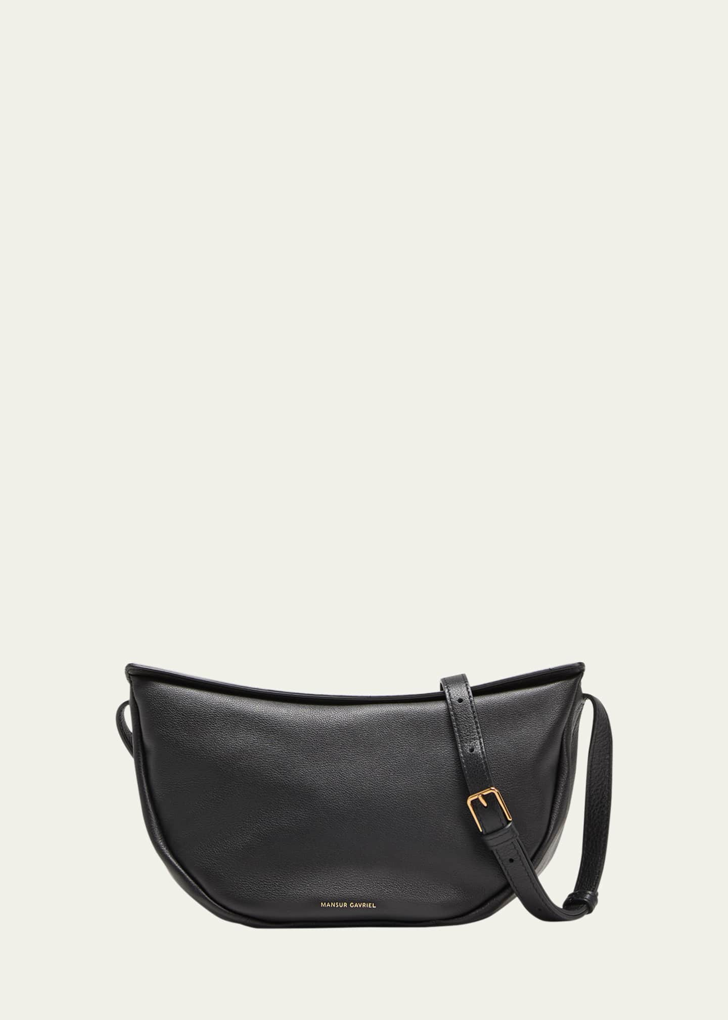 Mansur Gavriel Moon Sling Leather Crossbody Bag - Bergdorf Goodman