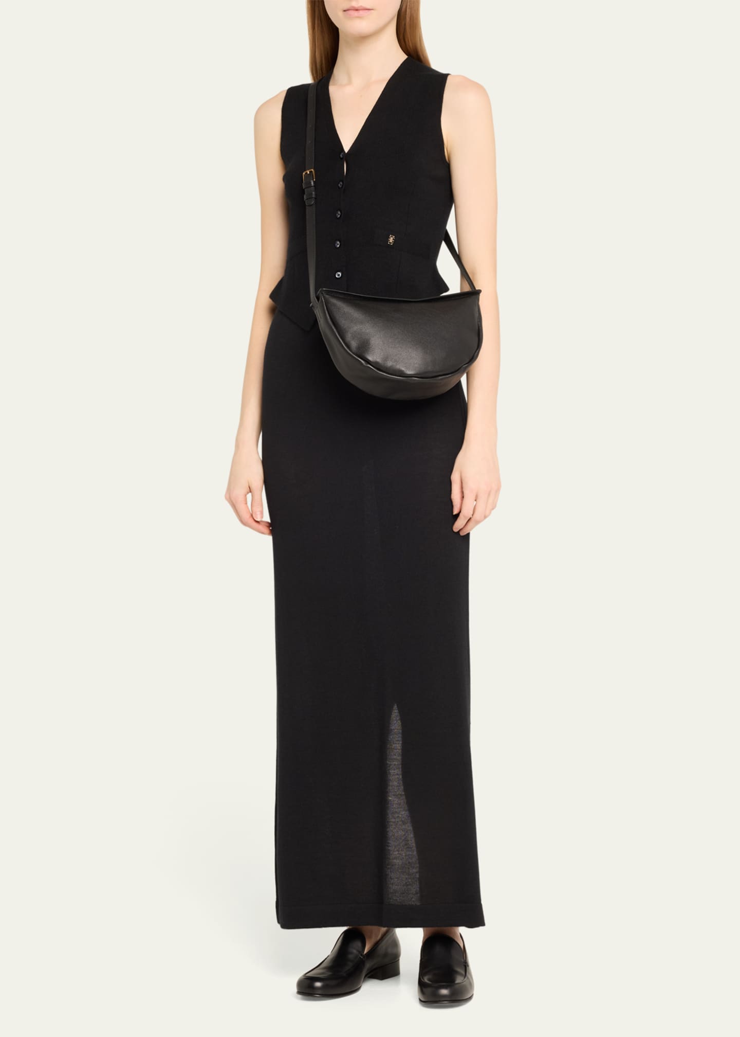 Mansur Gavriel Moon Sling Leather Crossbody Bag Image 5 of 6