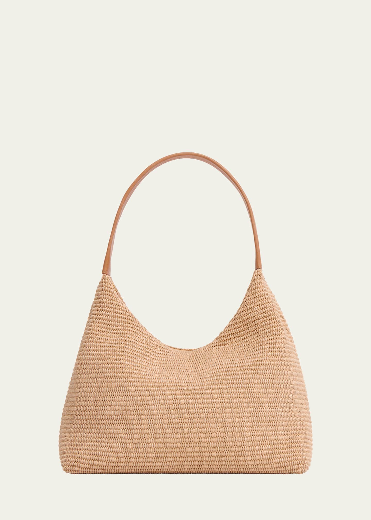 Mansur Gavriel Candy Zip Raffia Shoulder Bag Image 1 of 5