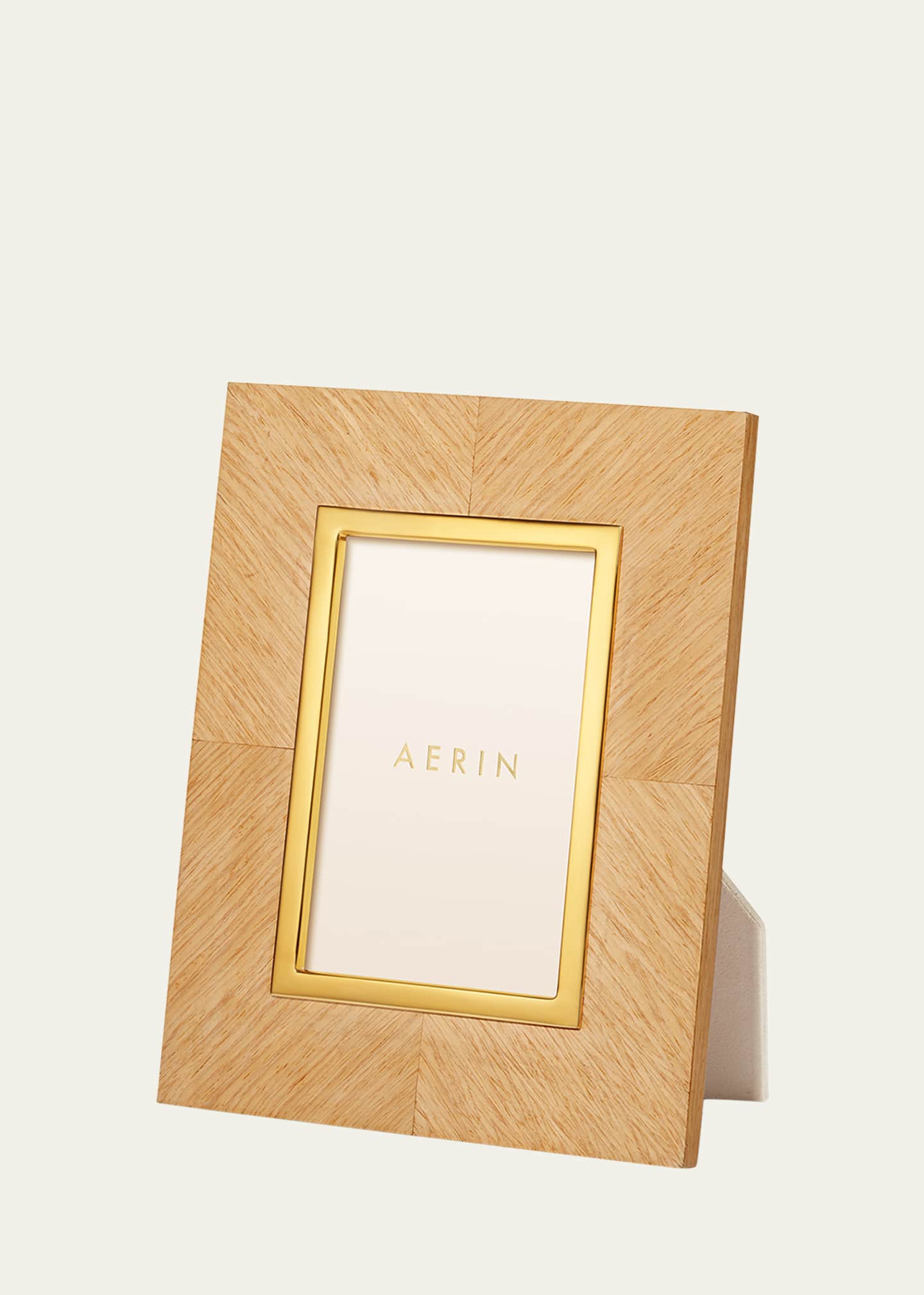 AERIN Marcello Oak Wood Picture Frame, 4" x 6" Image 3 of 3