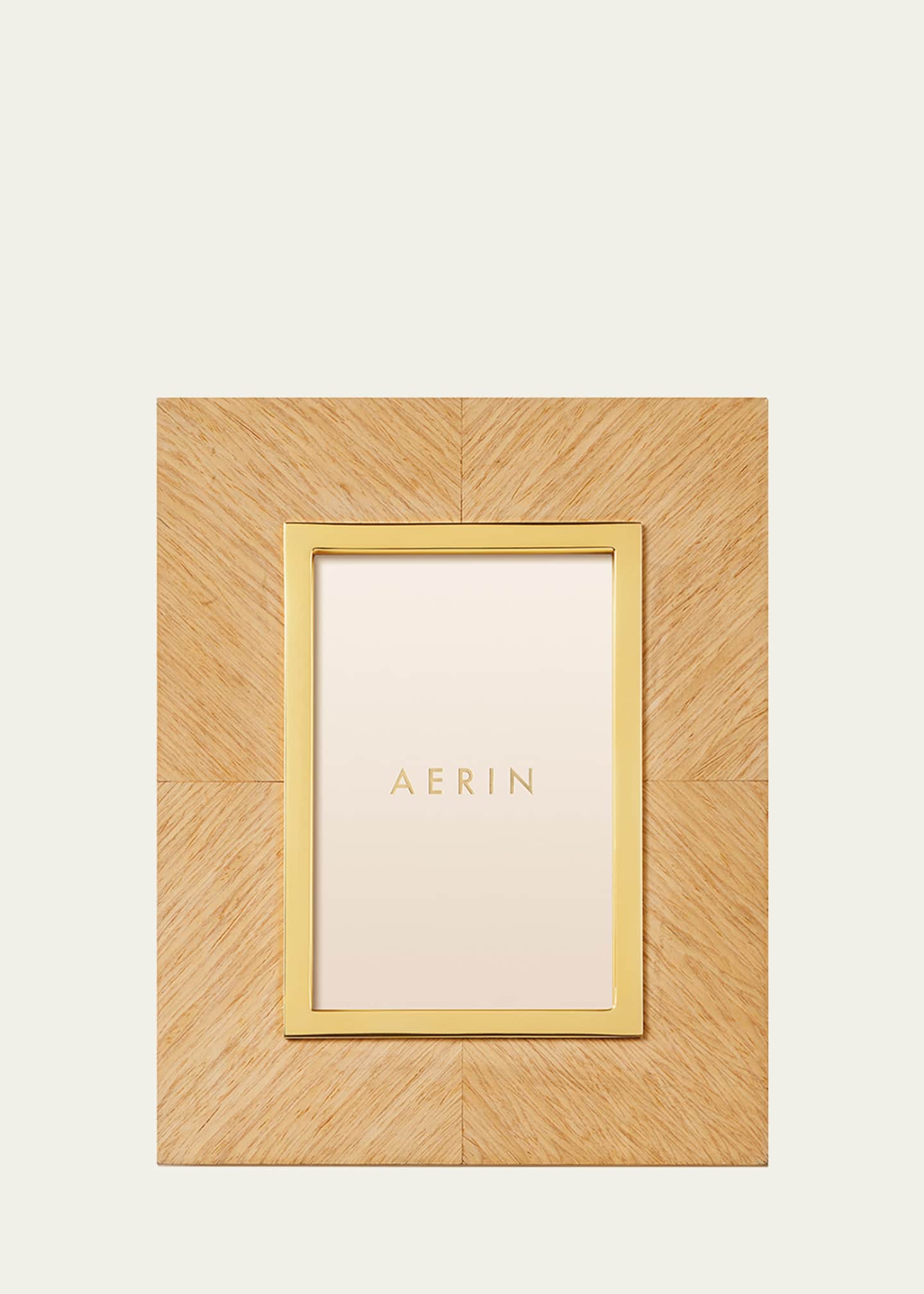 AERIN Marcello Oak Wood Picture Frame, 4" x 6" Image 1 of 3