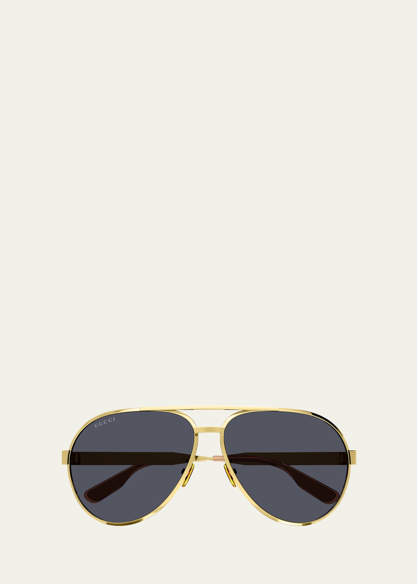 Gucci aviator metal glasses top