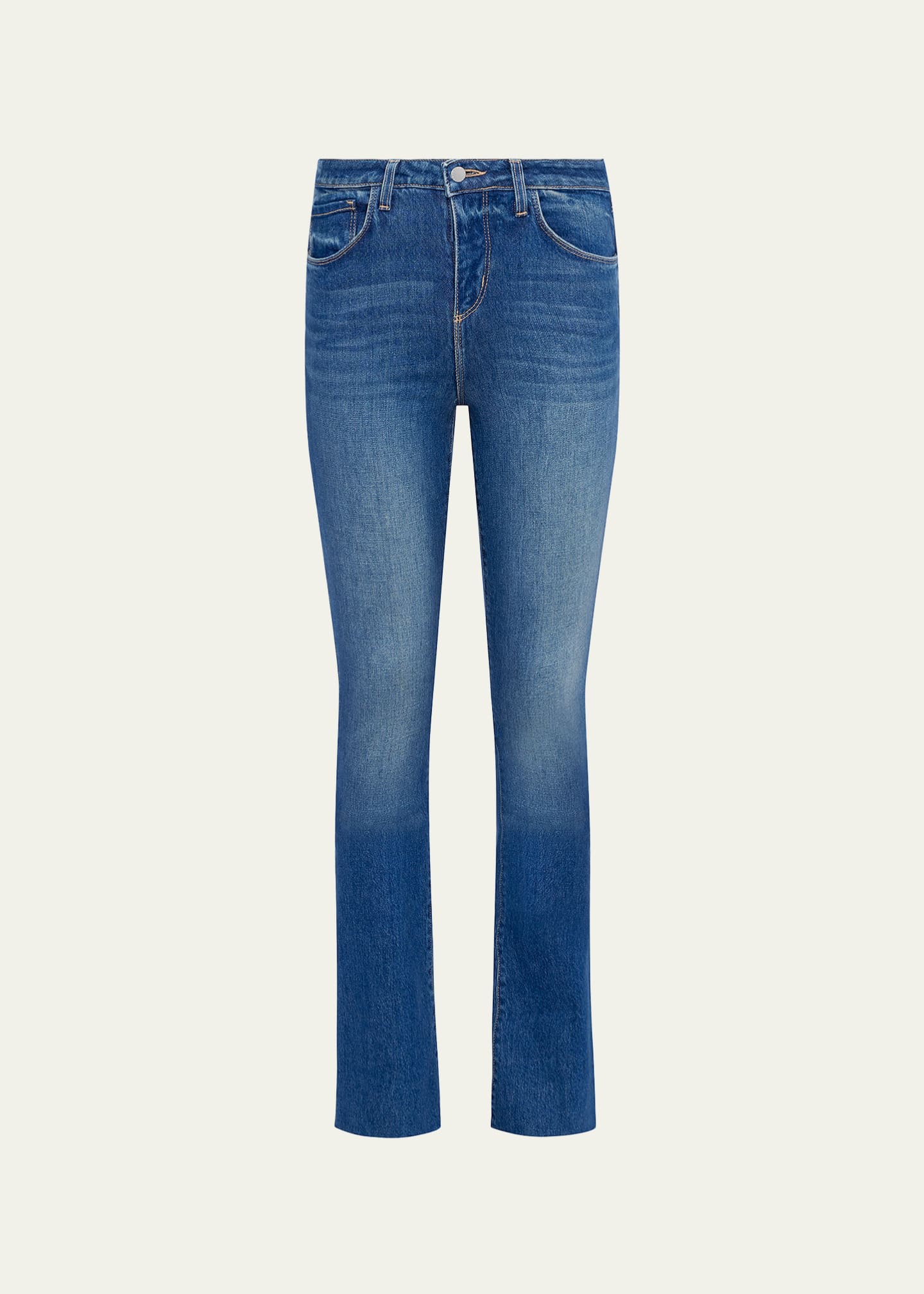 L'Agence Ruth High-Rise Straight Jeans - Bergdorf Goodman