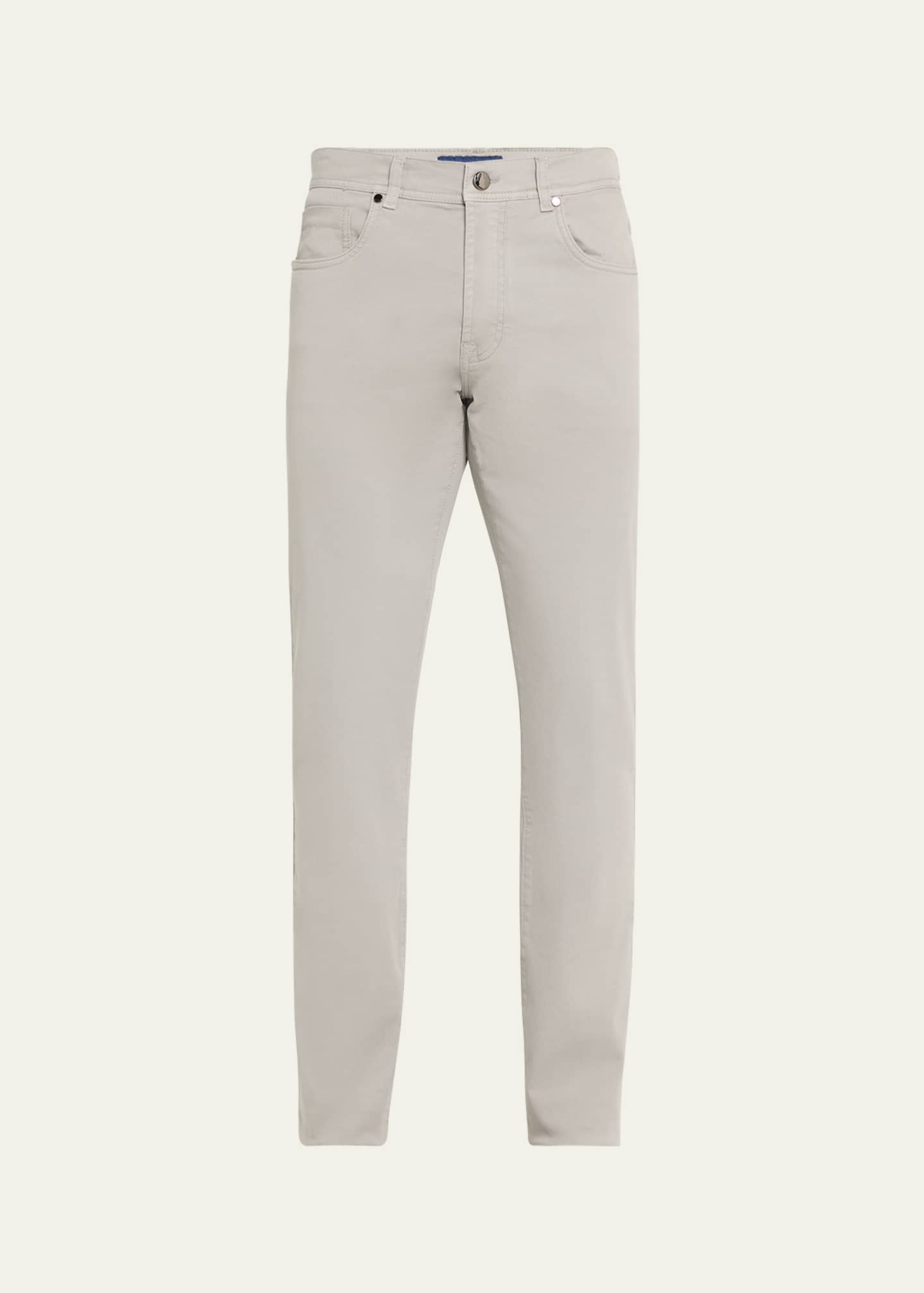 Cesare Attolini Men's Cotton-Stretch Slim 5-Pocket Pants Image 1 of 5