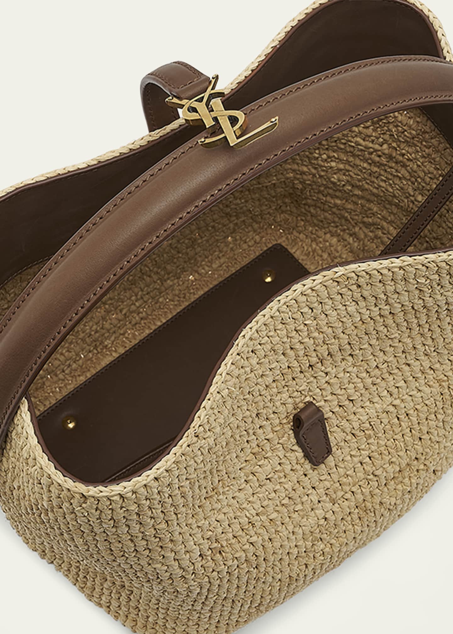 Saint Laurent Le 37 Raffia Bucket Bag Image 4 of 5