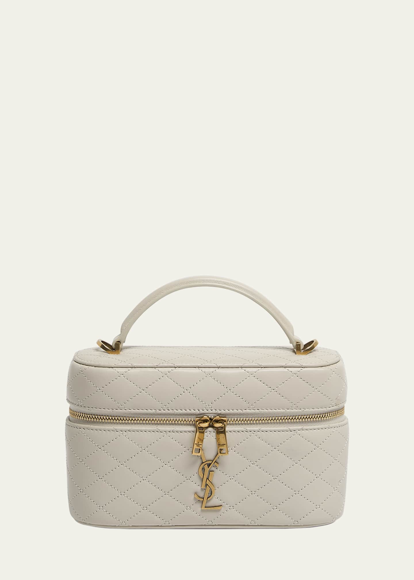 Saint Laurent Gabby Mini Vanity Case Crema Soft