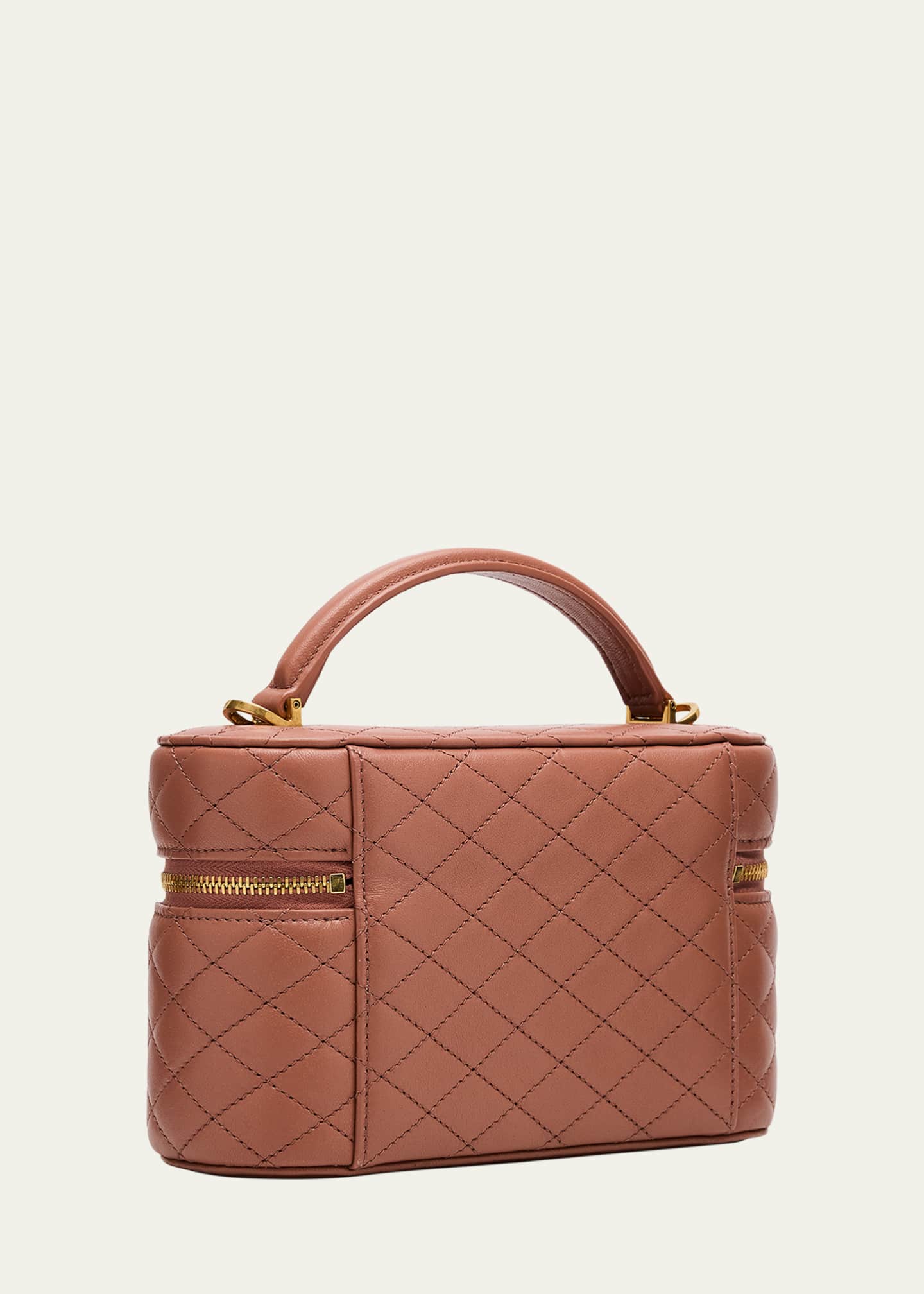 Saint Laurent Gabby Mini Vanity Case in Quilted Leather with Gold Hardware Image 3 of 6