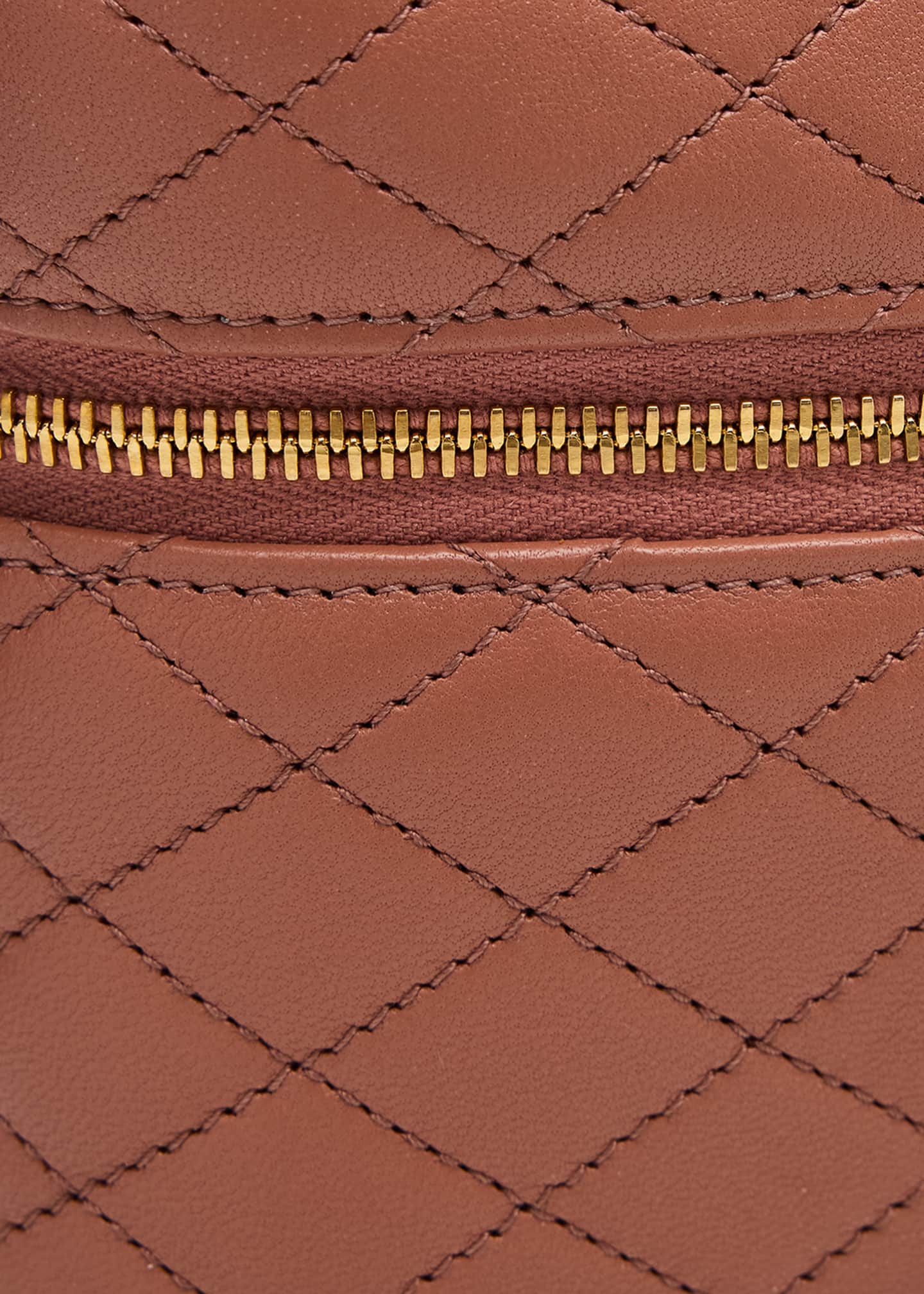 Saint Laurent Gabby Mini Vanity Case in Quilted Leather with Gold Hardware Image 6 of 6